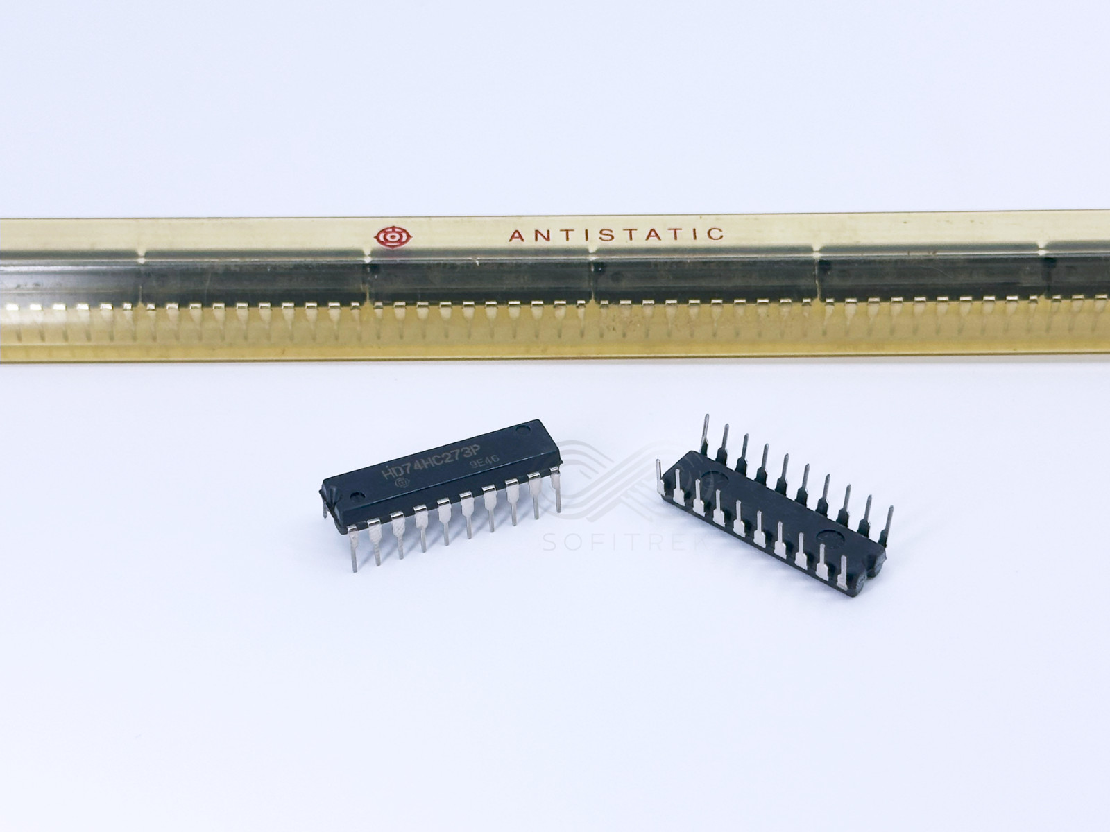 5PCS HD74HC273P Hitachi Octal D Type Flip Flop with Clear 74HC CMOS DIP-20