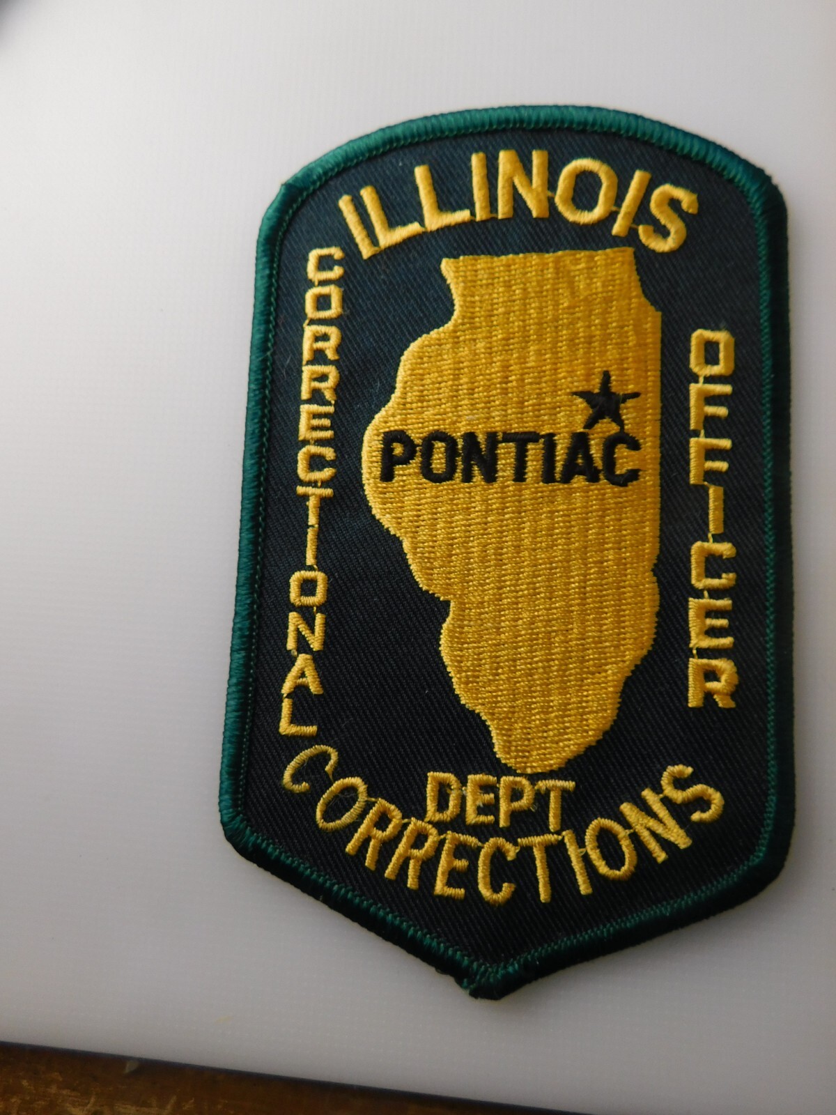 PONTIAC ILLINOIS DEPT OF CORRECTIONS JAIL OFFICER PATCH SHOULDER CREST POLICE