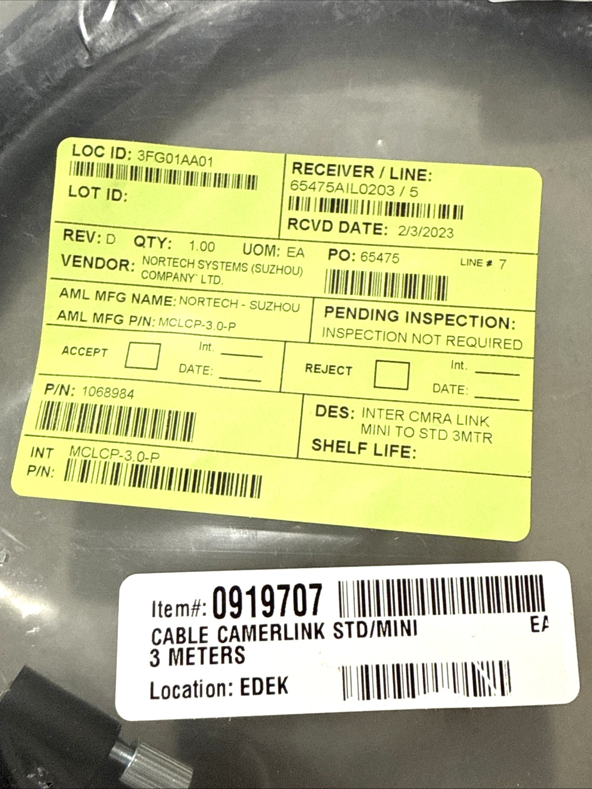 Applied Materials 117166 Camera Link Cable SDR MDR (US SELLER) *NEW*