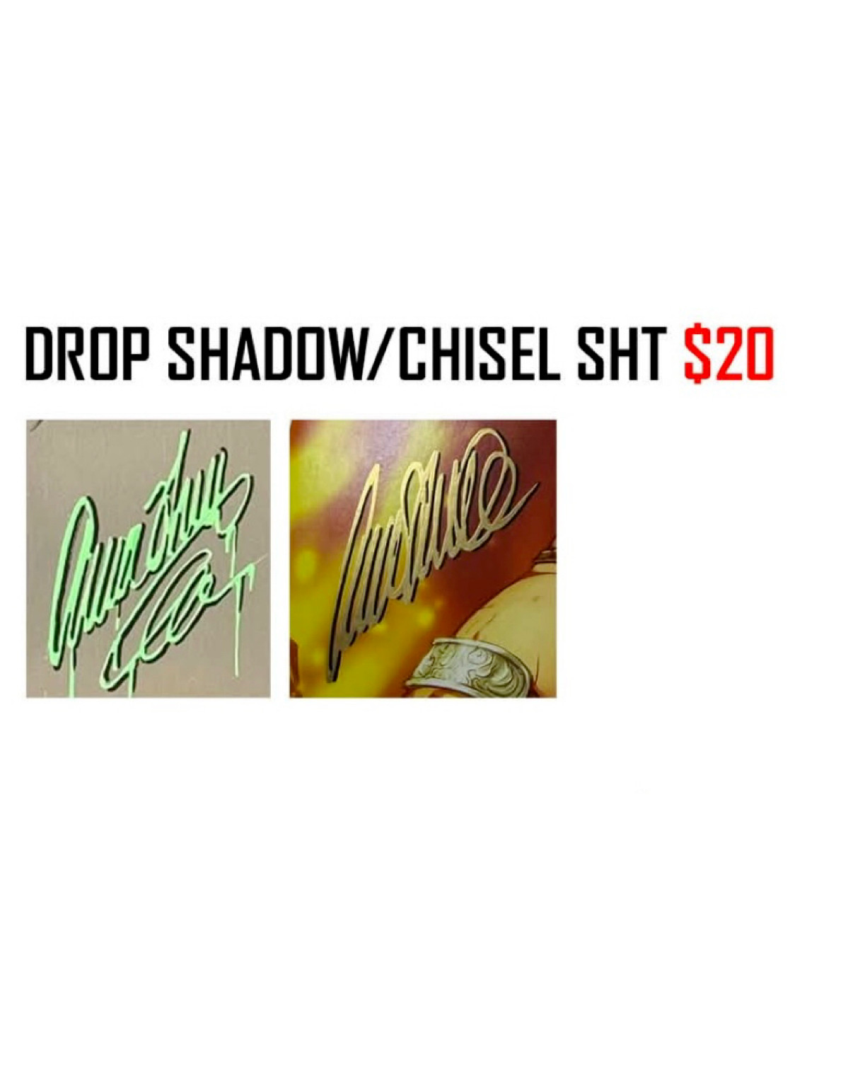 ZHUO SHADOW SIG - MUST PURCHASE FROM LIVE STREAM FIRST - THIS IS AN ADD ON ITEM!