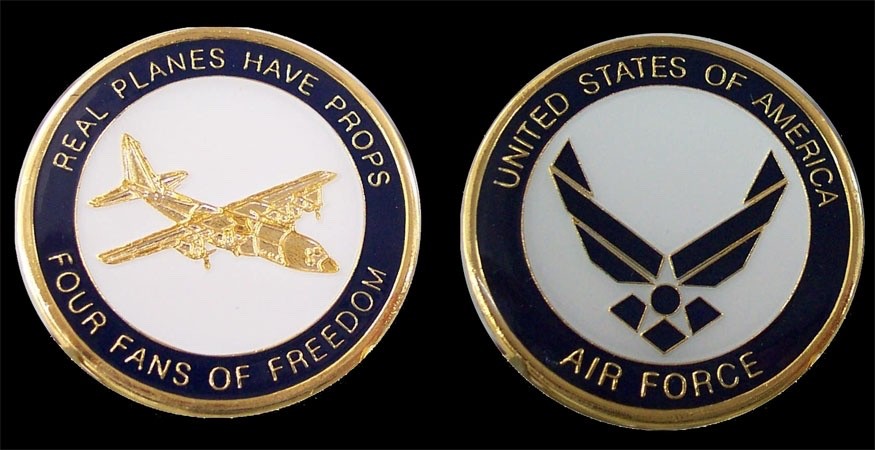 AIR FORCE C-130 CHALLENGE COIN MILITARY COINS NEW