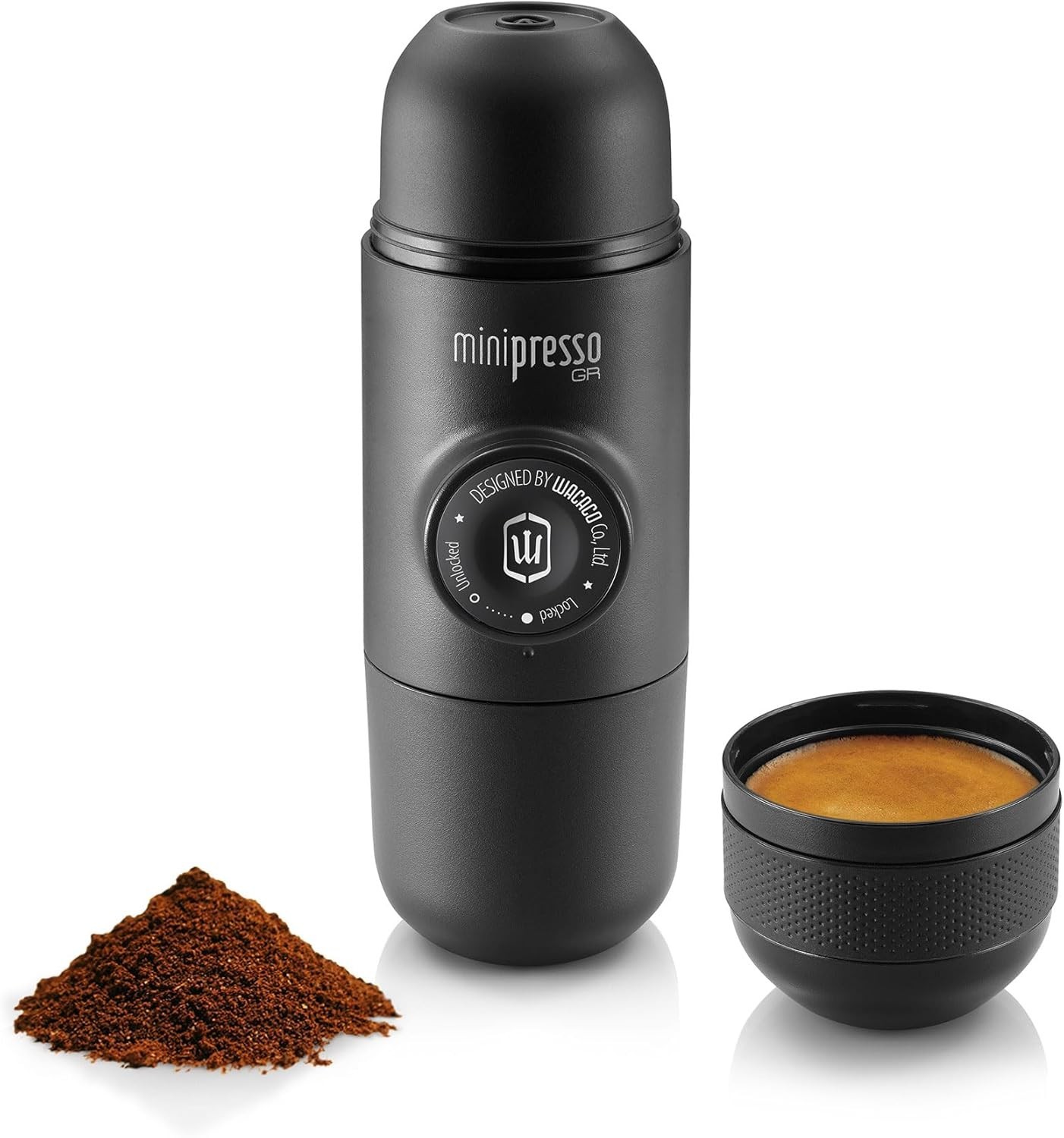 Versatile Minipresso GR Espresso Machine – Compatible with Ground Coffee