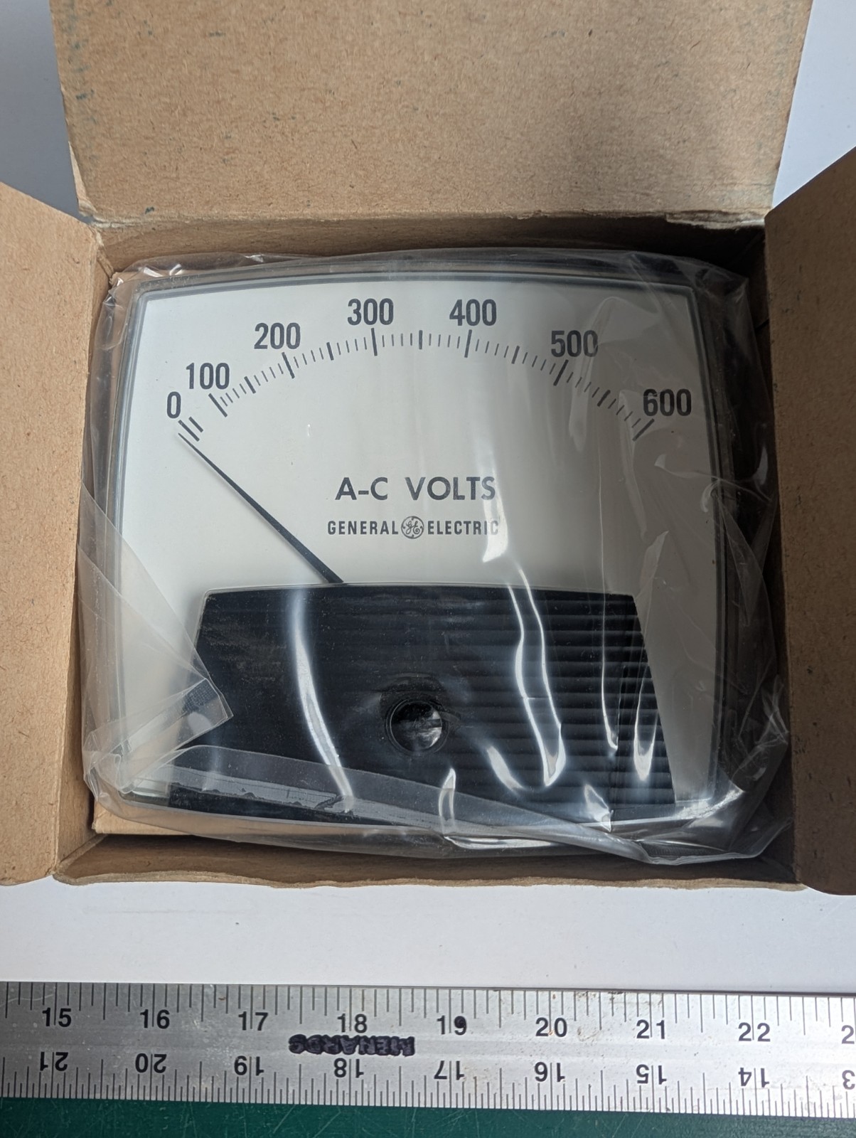 GE 50-171031SJSJ1 Analog AC Panel Voltmeter 0-600V NEW OPEN BOX