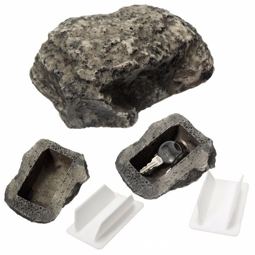 Long Lasting Resin Key Case Protective Box Rock Stone Study Hollow Lightweight