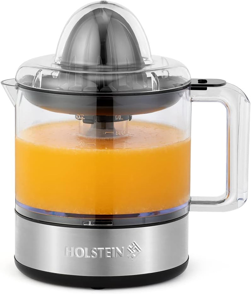 27-Oz Electric Citrus Juicer, Black/Stainless Steel - Ideal for Freshly Squeezed