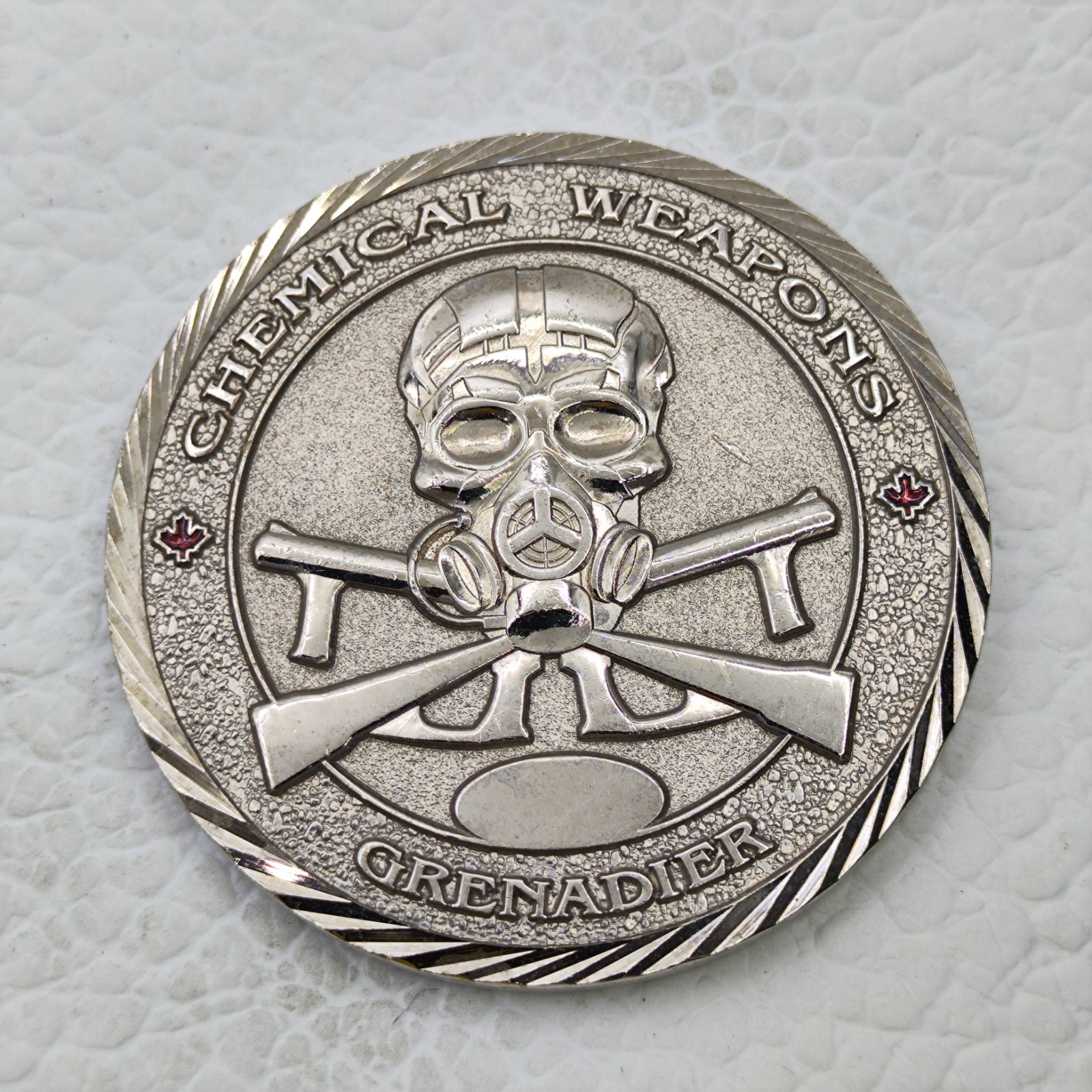 Chemical Weapons Grenadier MP Hold The Line Challenge Coin