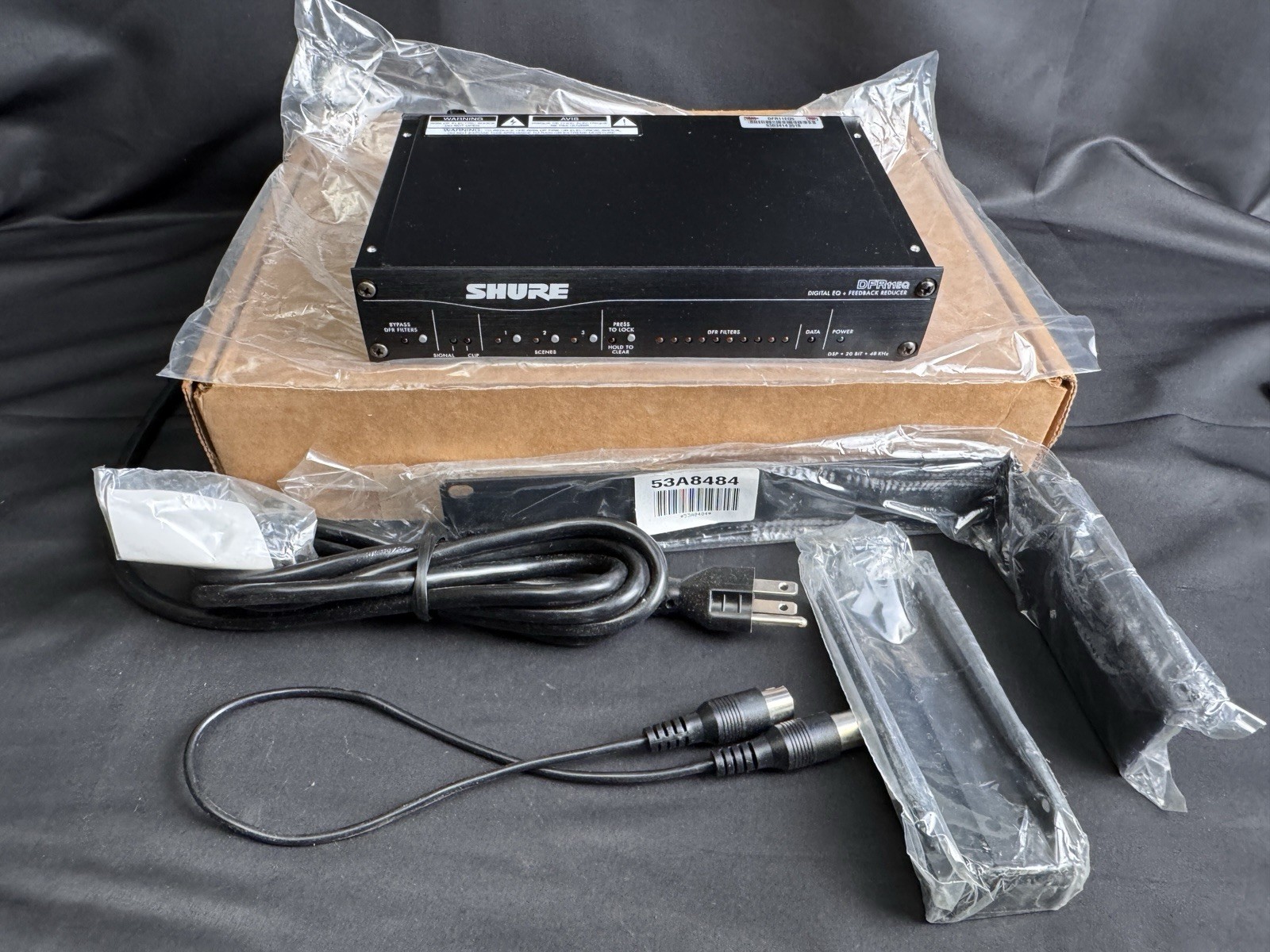 Shure DFR11EQ Digital EQ + Feedback Reducer (DFR11EQ5) Rack Mountable New Open