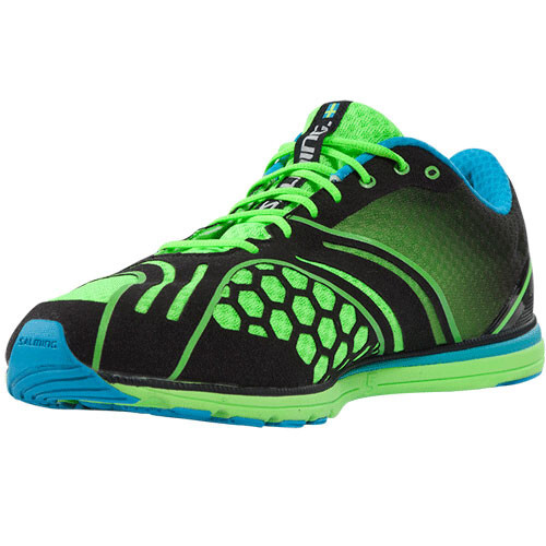 Only 175g ! SALMING Running Shoes Race (Cyan/Safety Yellow)