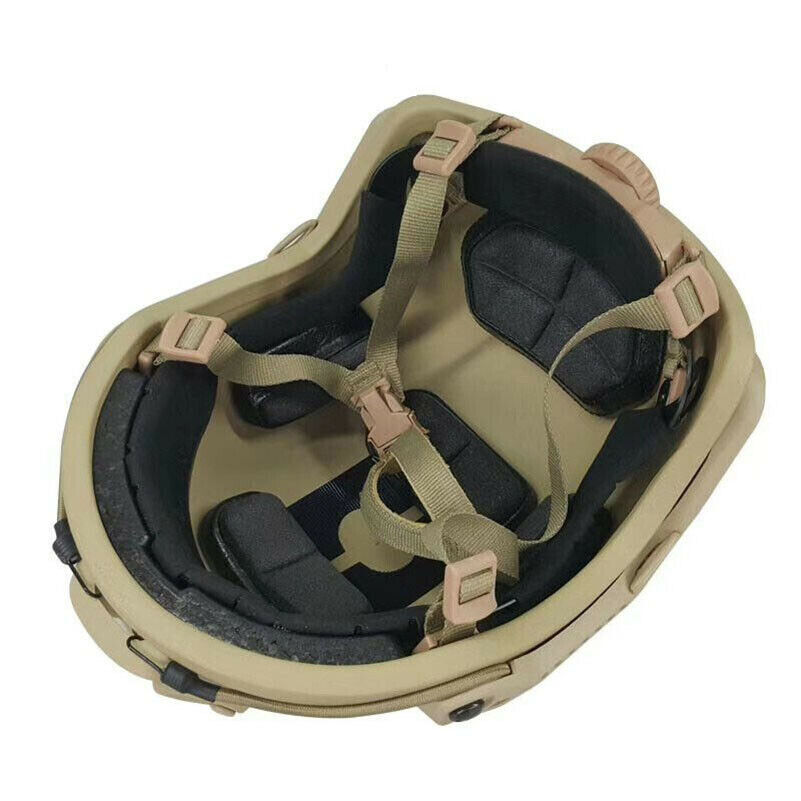 Tactical Uhmw-Pe Size M Ballistic IIIA Bullet Proof Helmet Medium DE