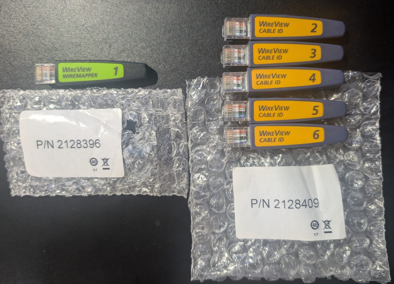 Fluke WireView Wiremapper Cable Tester mapper 1 thru 6 , PN: 2128396 & 2128409