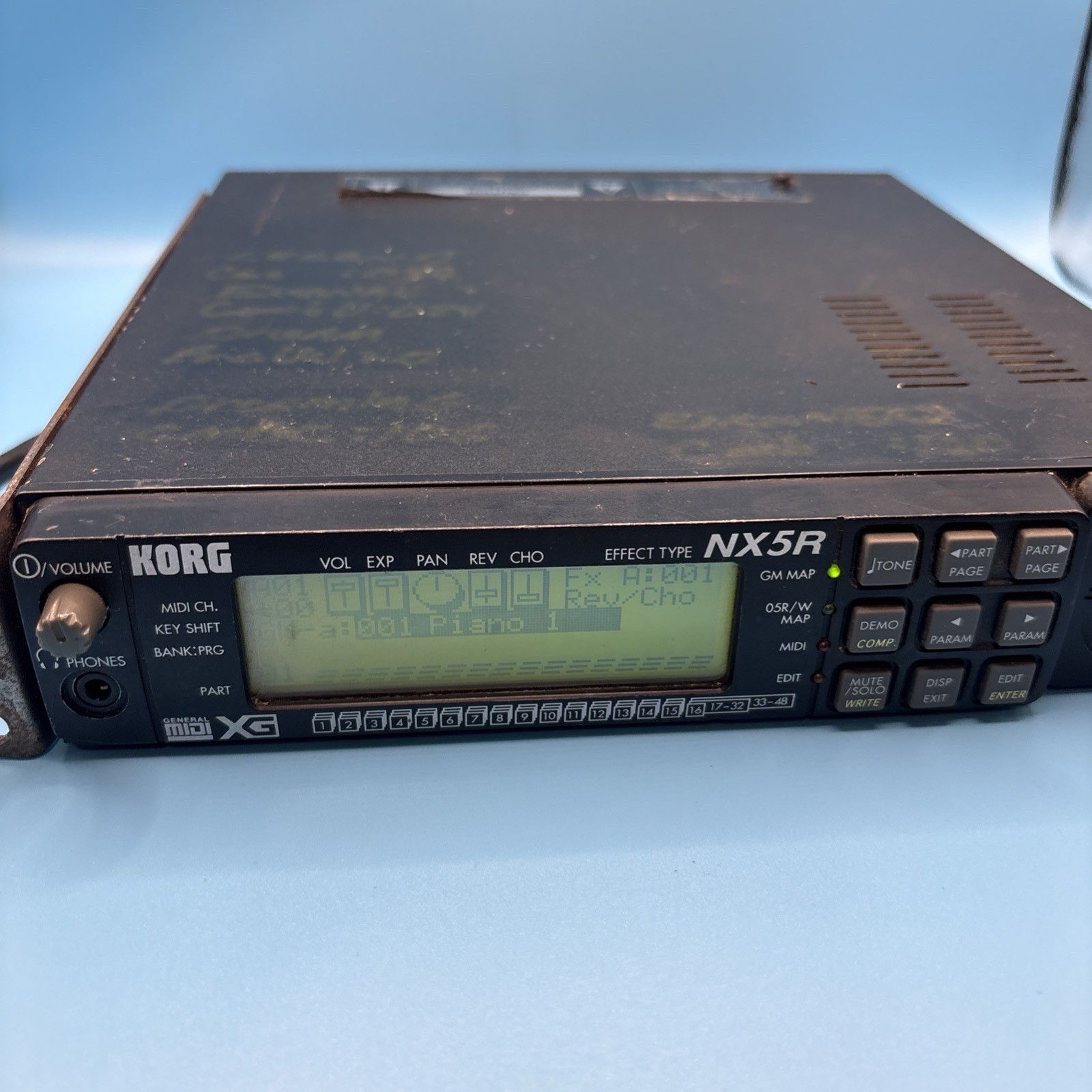 KORG NX5R  Tested And Works. Missing Knob, 2 Screws, W/ Power Cord SEE VIDEO