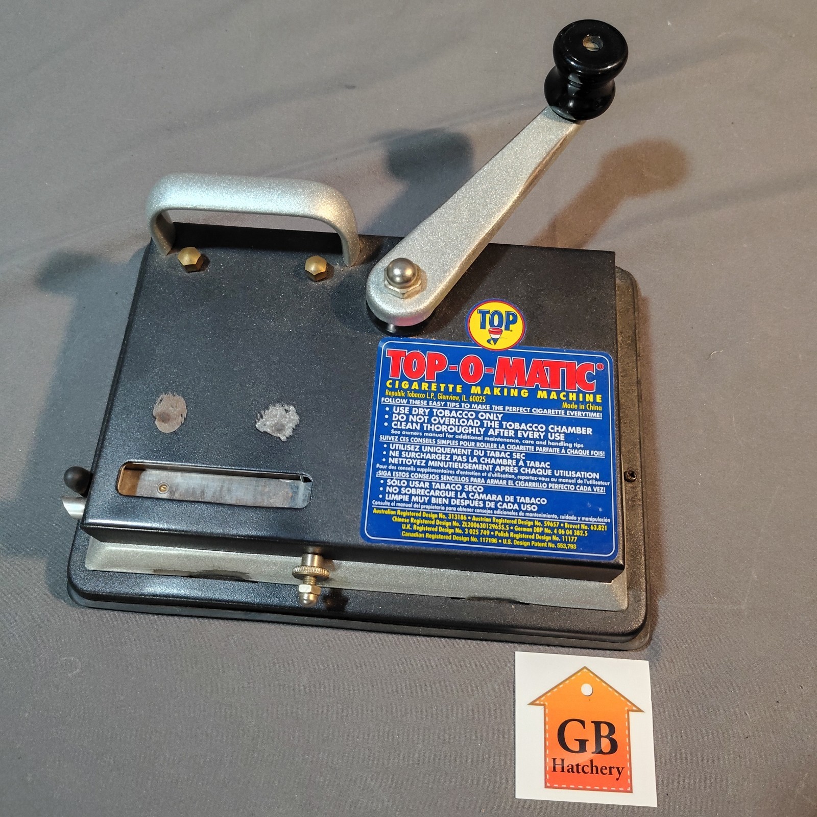 Top-O-Matic Cigarette Rolling Machine King Size and 100MM Lever Action