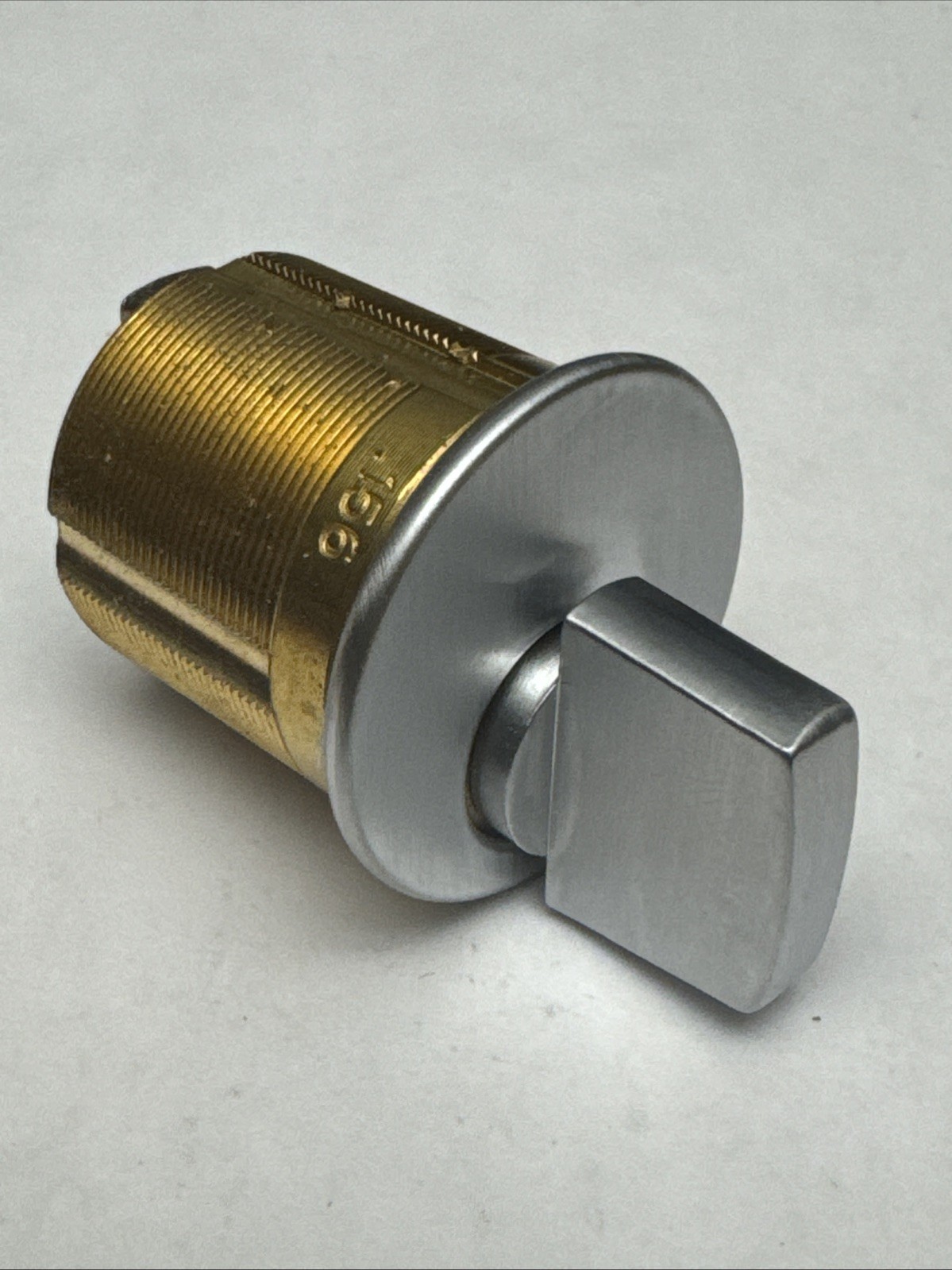 1 1/4 ” - Mortise Thumbturn Cylinder - 26D - Satin Chrome - Solid Brass