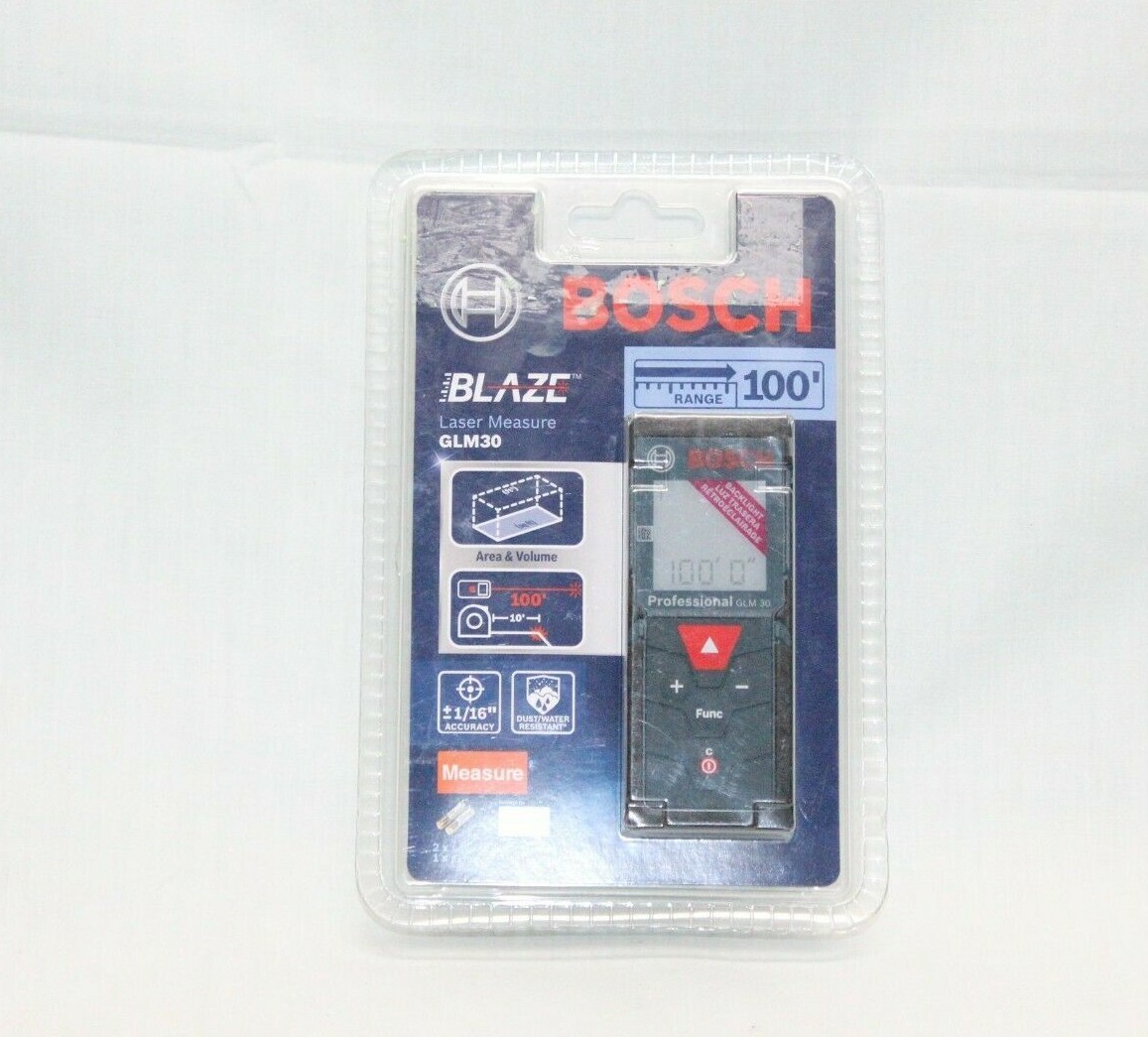 BOSCH GLM 30 100ft LASER MEASURE NEW