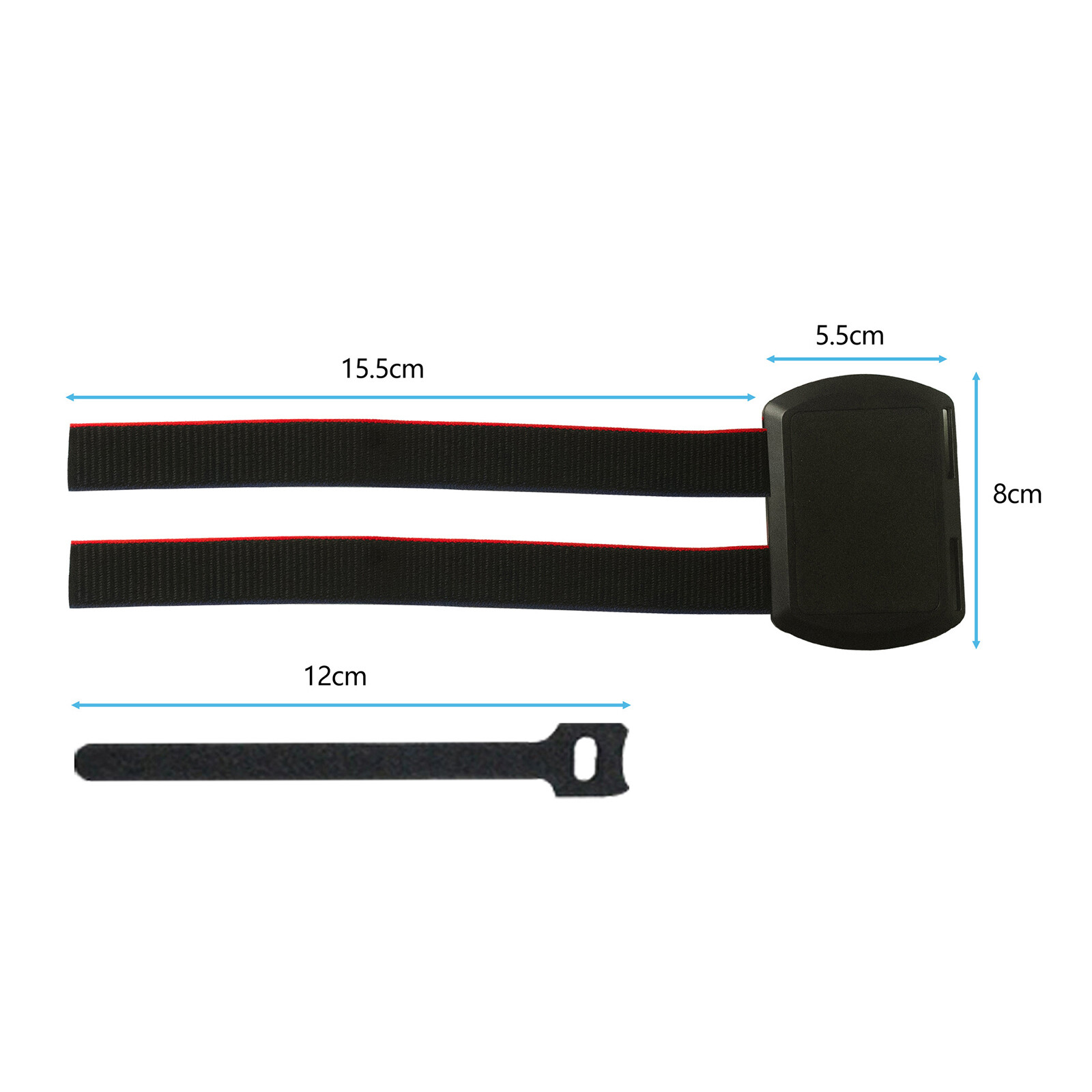 For Vision Pro VR Headset Battery Back Tie Strap Mobile Power Supply Strap Set
