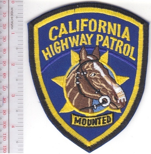 Horse Mounted Police Department California Highway Patrol CHIP Mounted NO TARIFF