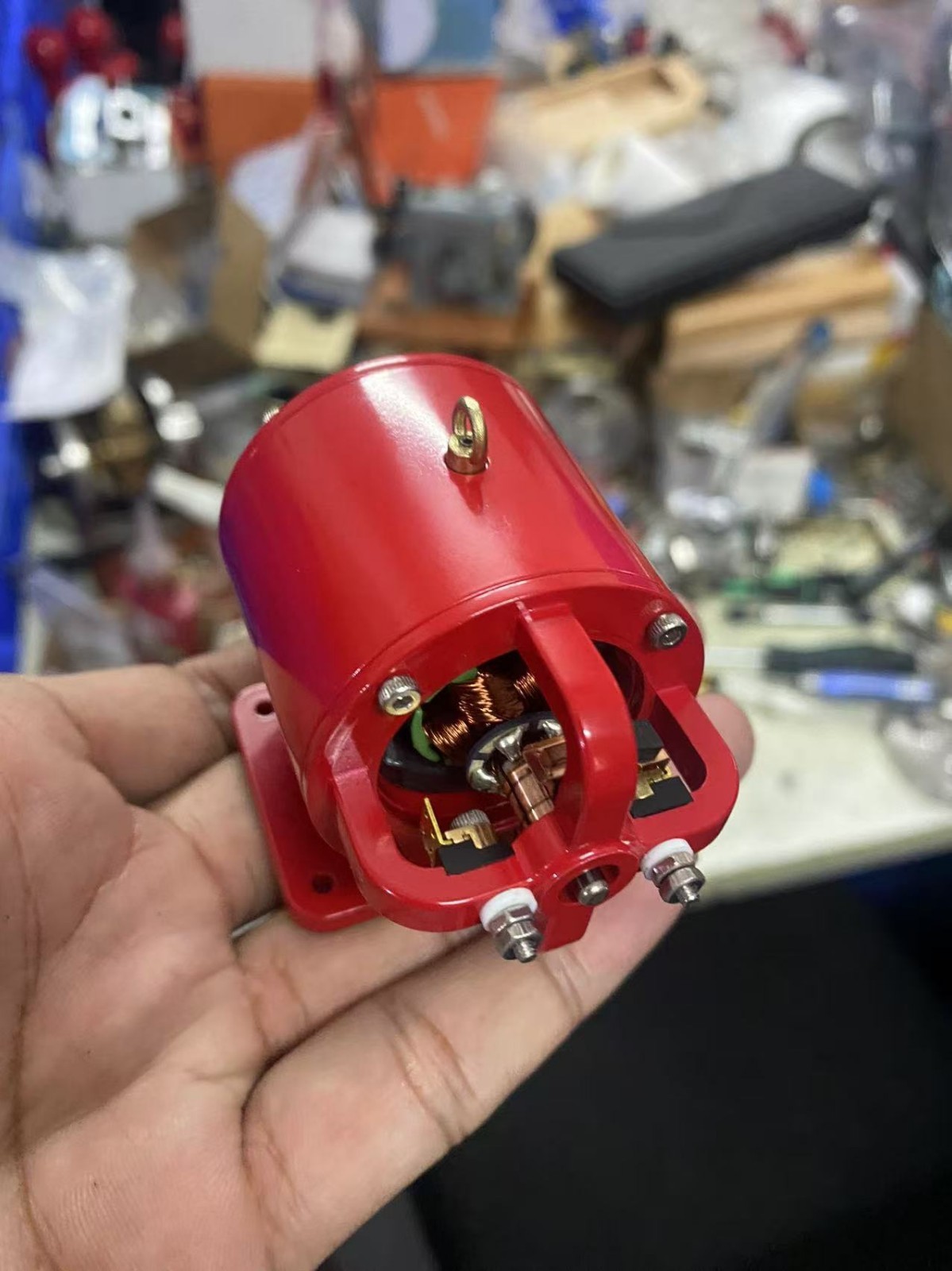 Model Dynamo for Steam Engine Red FD6