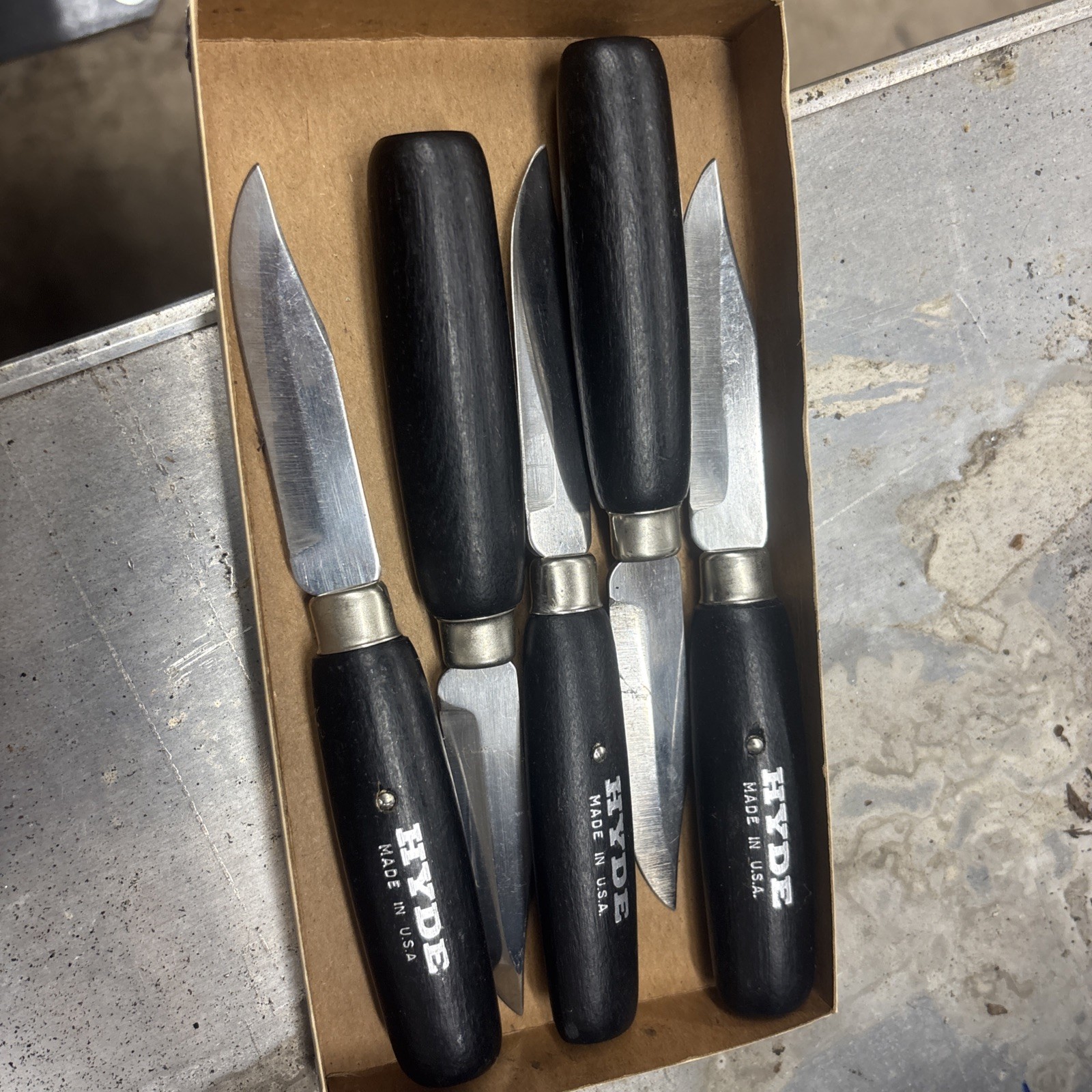 Hyde 40160 Carving Knife, Sloyd, 7In.L, Black (5)