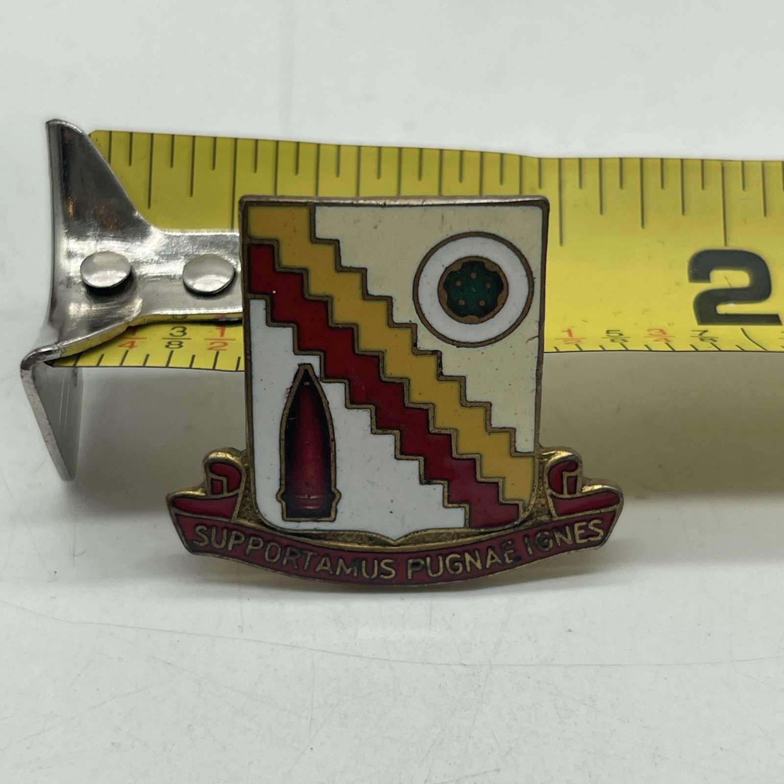 U.S. Military 502nd Support Transport Battalion DI DUI Pin SUPPORTAMUS PUGNAE