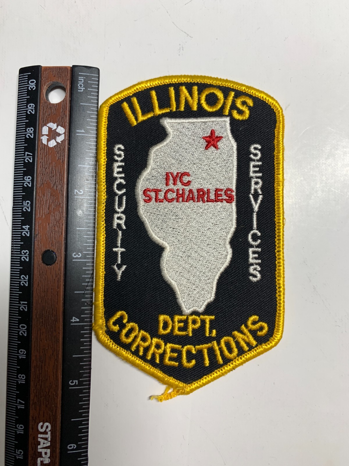 Illinois Corrections Security Services IYC St. Charles prison police patch