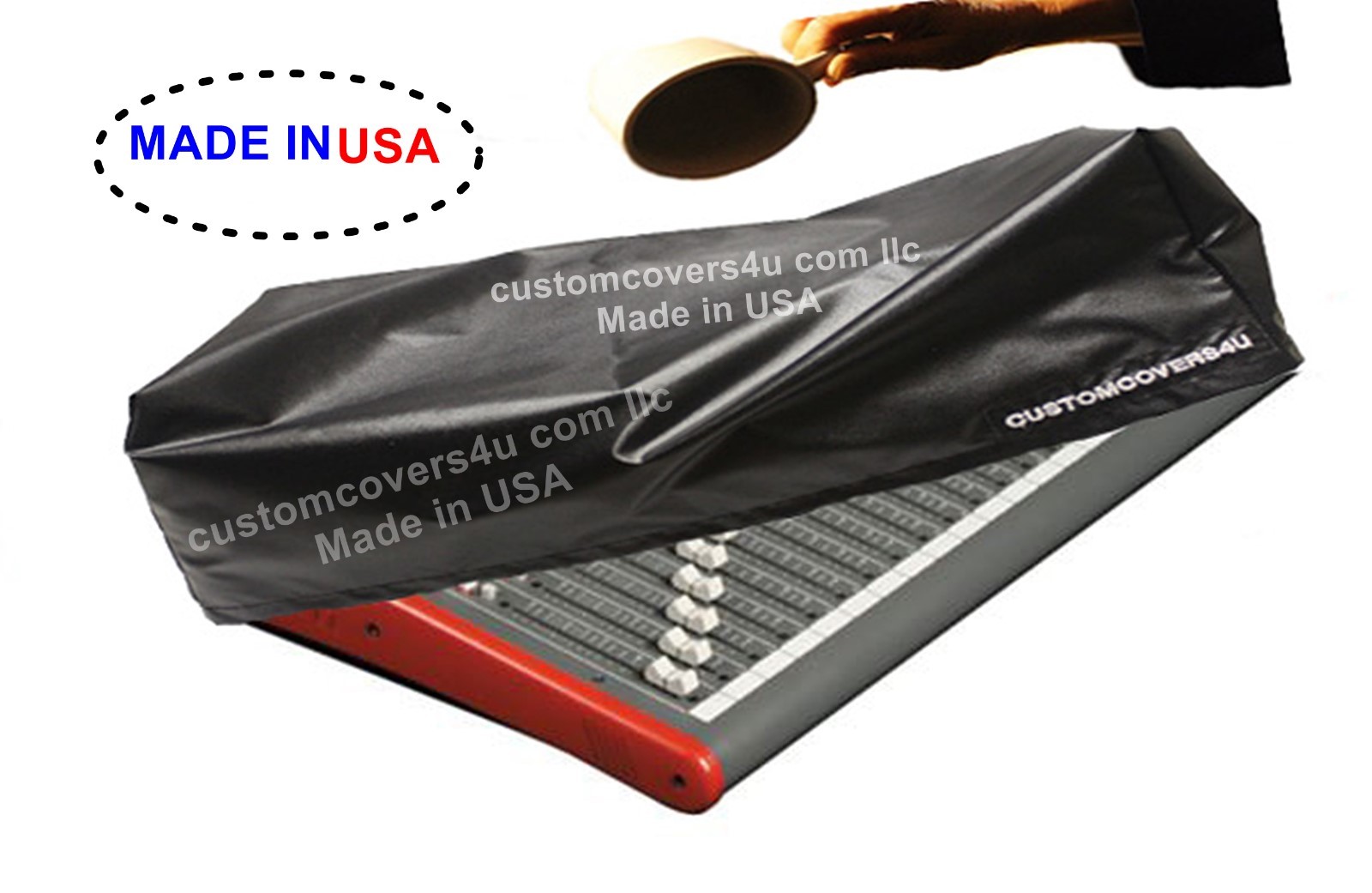 CUSTOM DUST COVER FOR YAMAHA DM3-D 22-channel Digital Mixer + EMBROIDERY ! USA