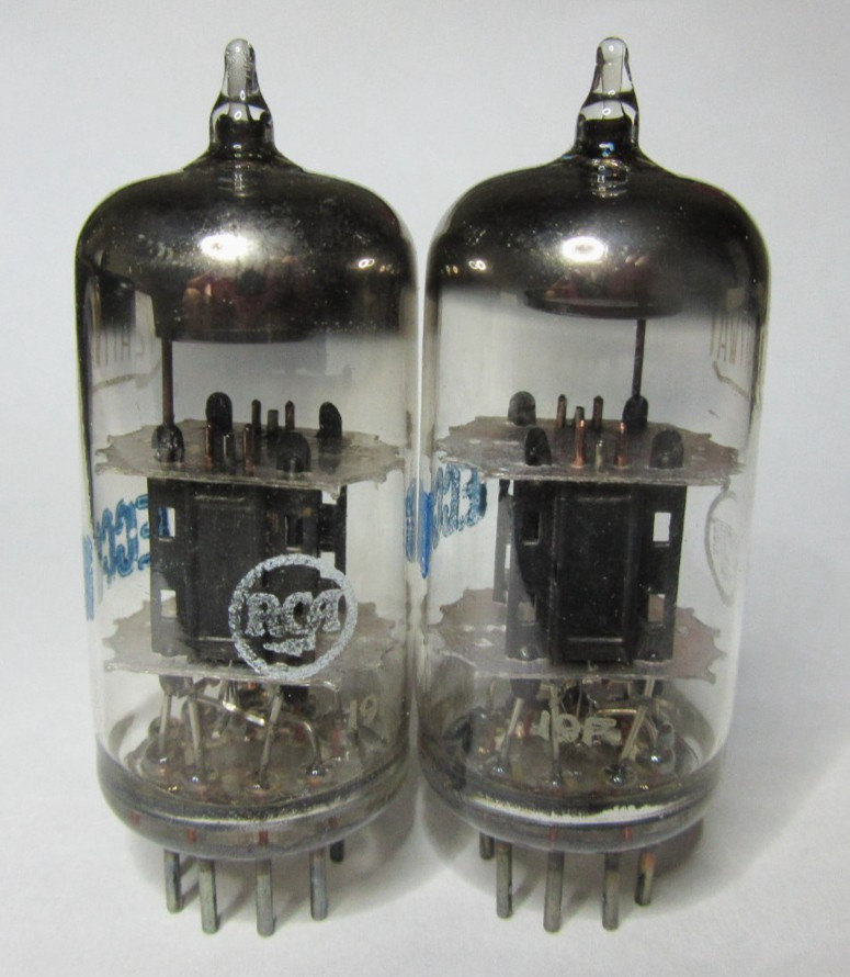 MATCHED PAIR RCA NOS NIB ECC81 6201 12AT7WA TUBES