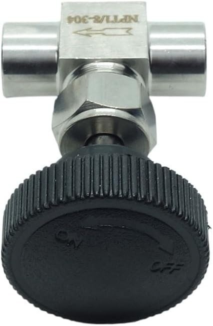 Stainless Steel 304 Instrument Gas Needle Valve 1/8 NPT Female 1000 Psi