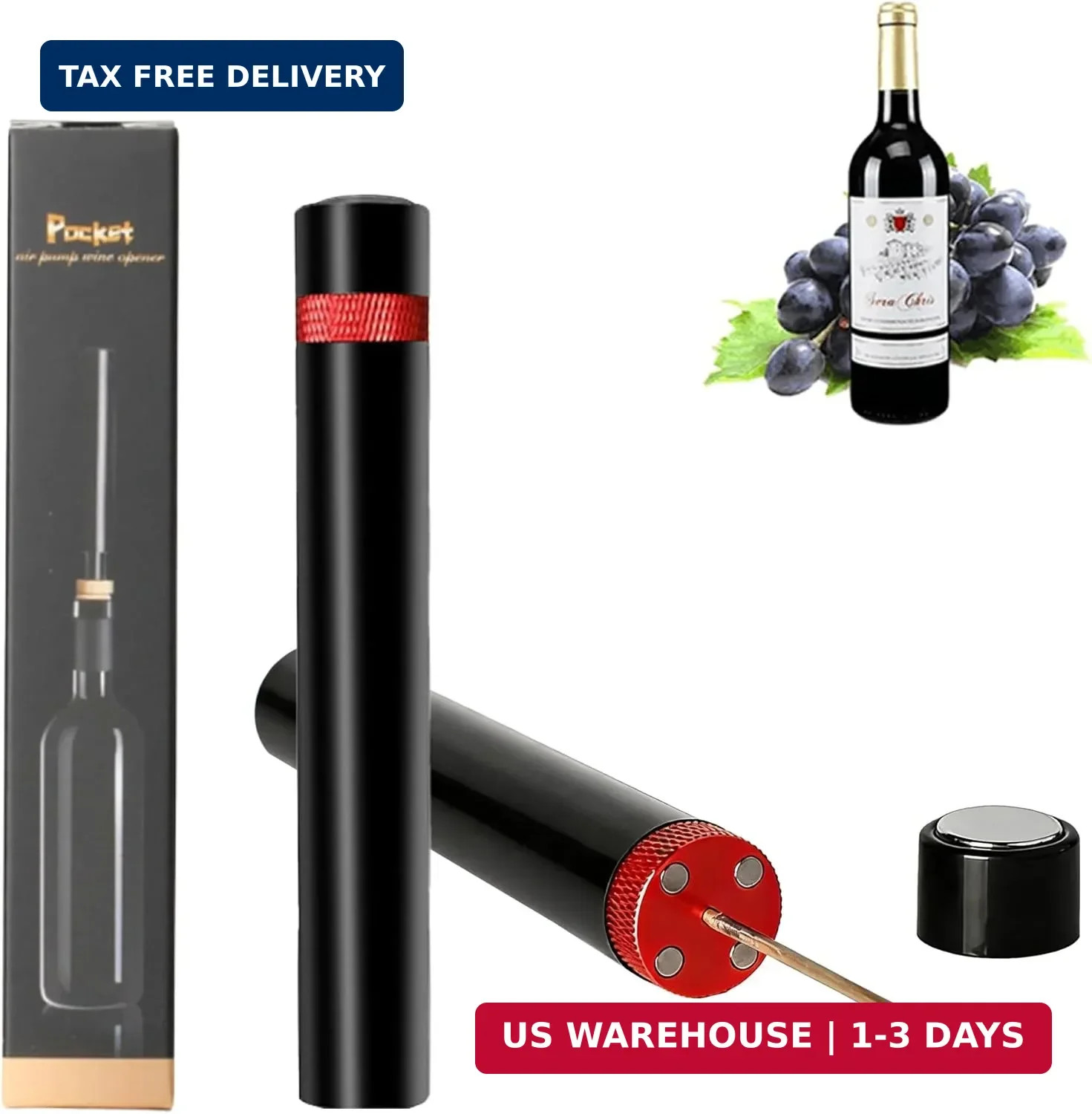 Aeropop Wine Opener, Aero Pop Wines Openers, Needle Type Wines Bottle Openers, P