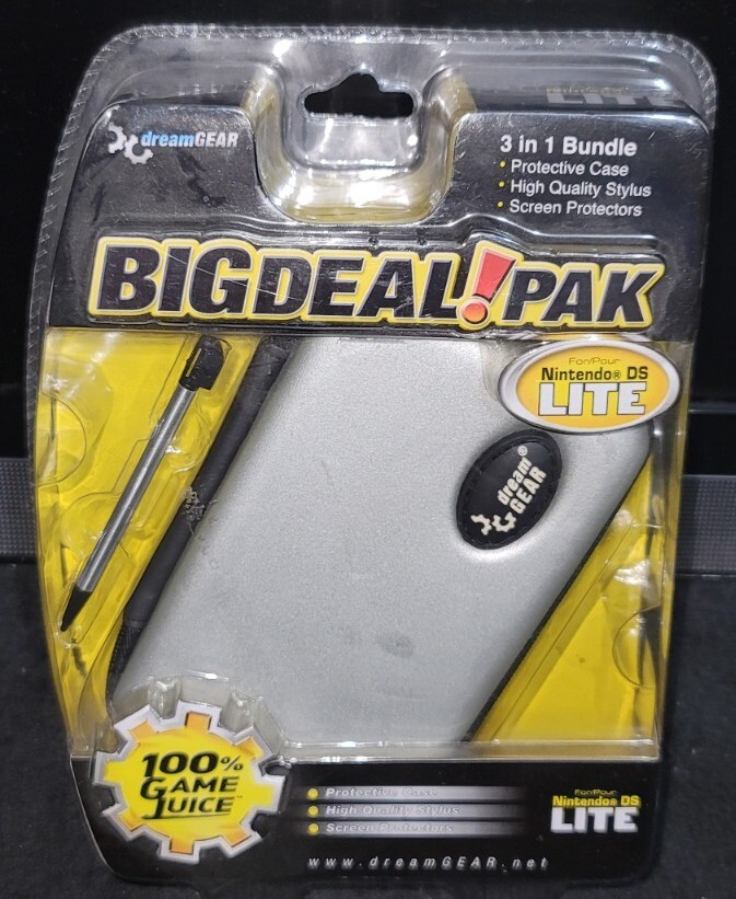 DreamGear Big deal Pak 3 In 1 Bundle For Nintendo Ds Lite New Sealed