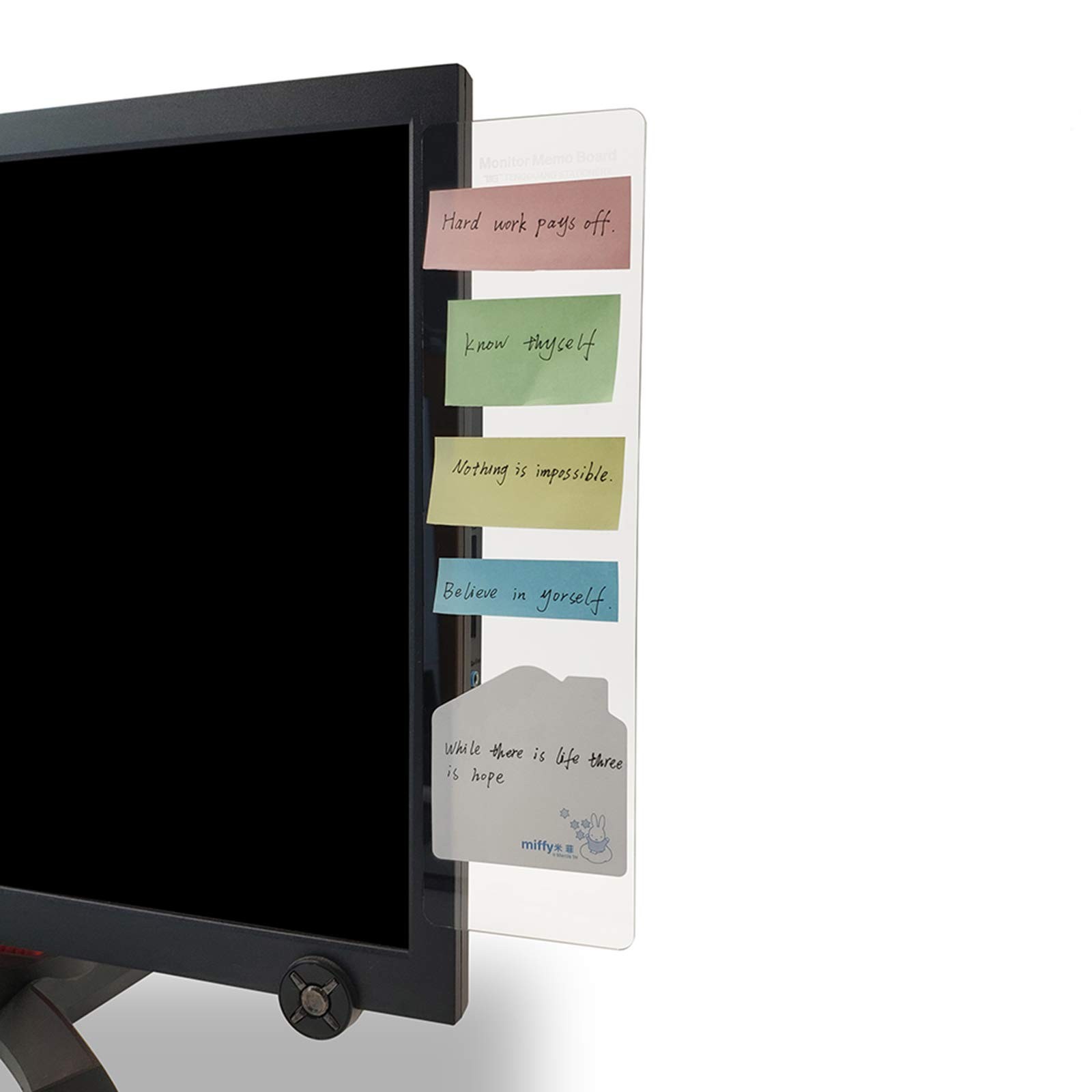 MINSA Monitor Memo Boards Acrylic Clear Side Panels Set