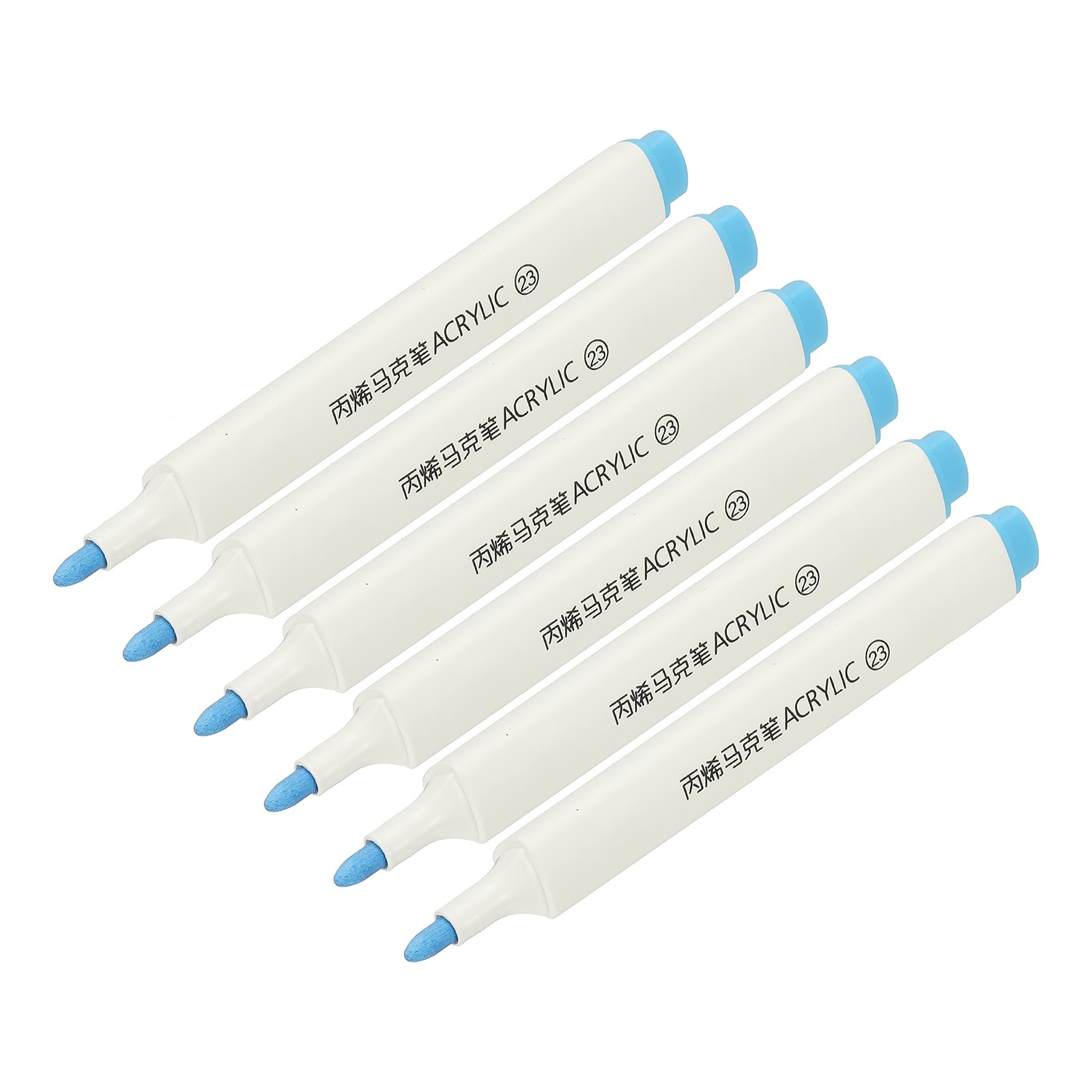 Acrylic Paint Marker Pens, 6Pcs Acrylic Paint Pens Art Marker Pen, Sky Blue