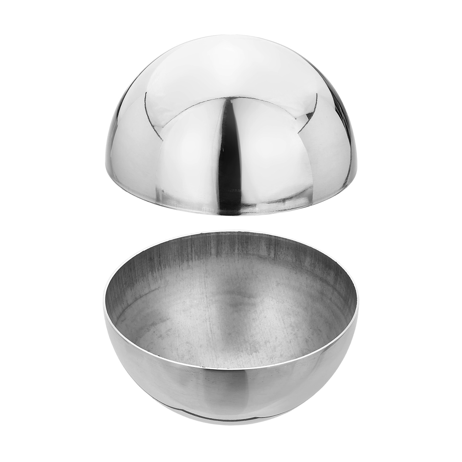 2Pcs Stainless Steel Hollow Half Ball, 88mm(3.46") Dia. Hollow Cap Balls