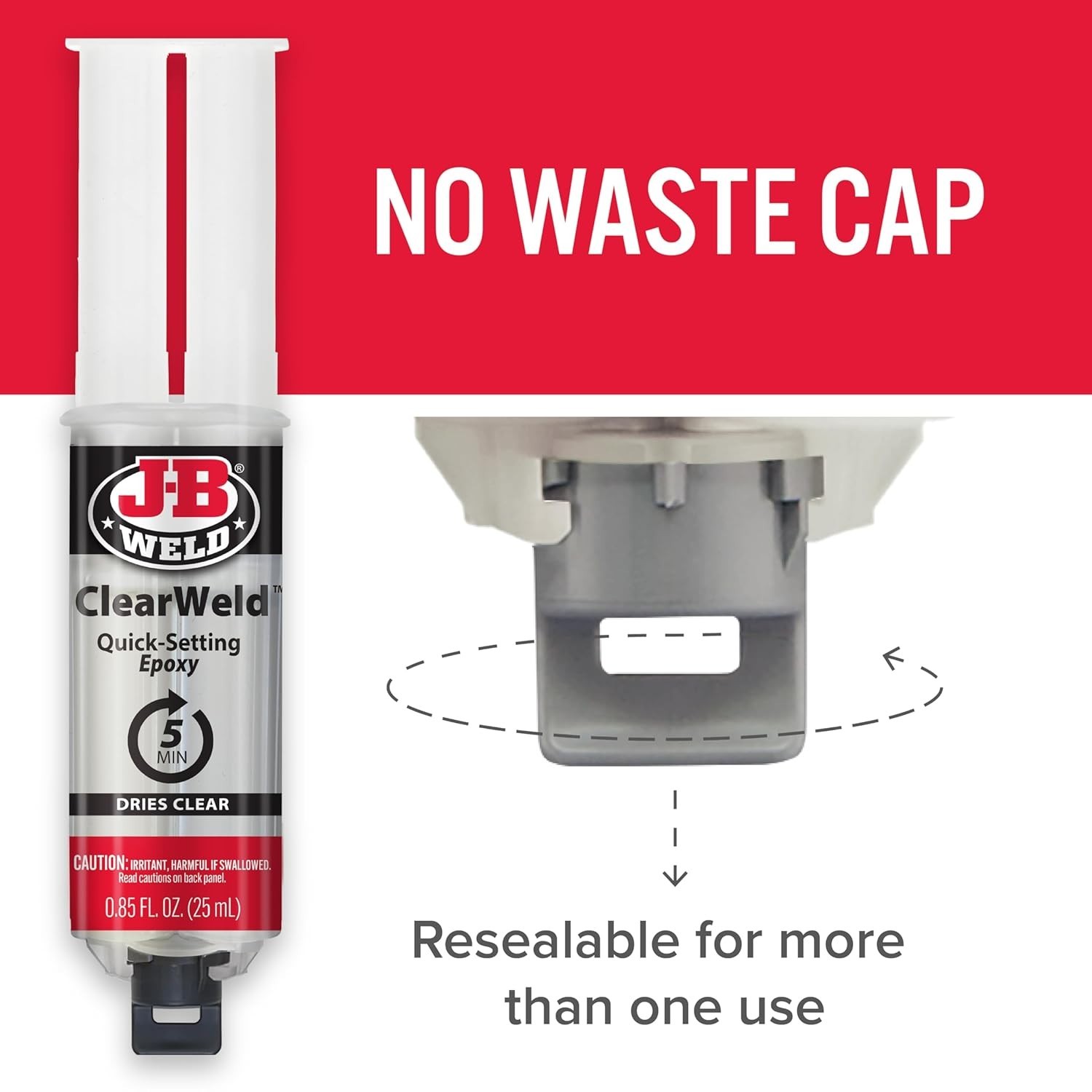 Versatile ClearWeld Epoxy Syringe - Fast 25ml Bonding Solution for All Surfaces