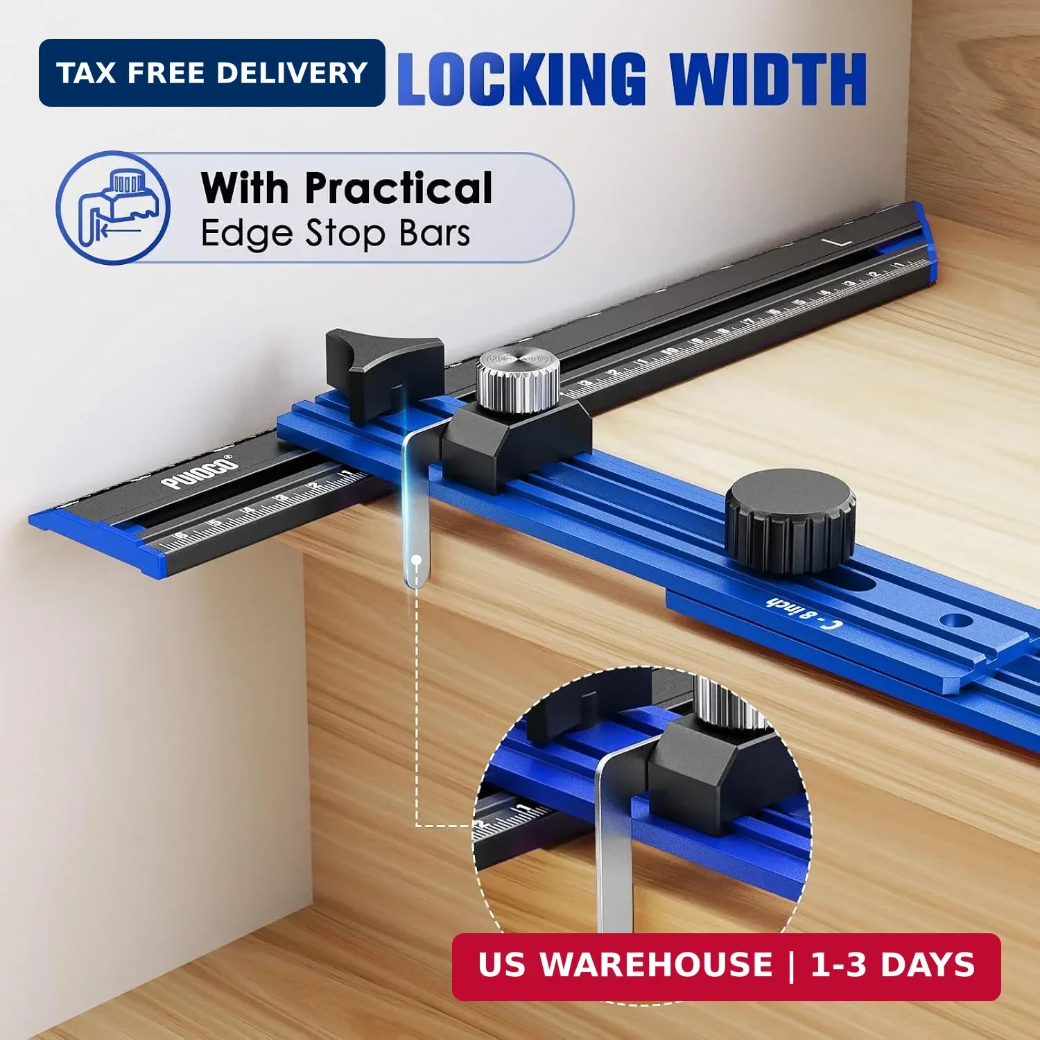Stair Tread Template Tool, Stair Measuring Tool with Triangular Structure Brace