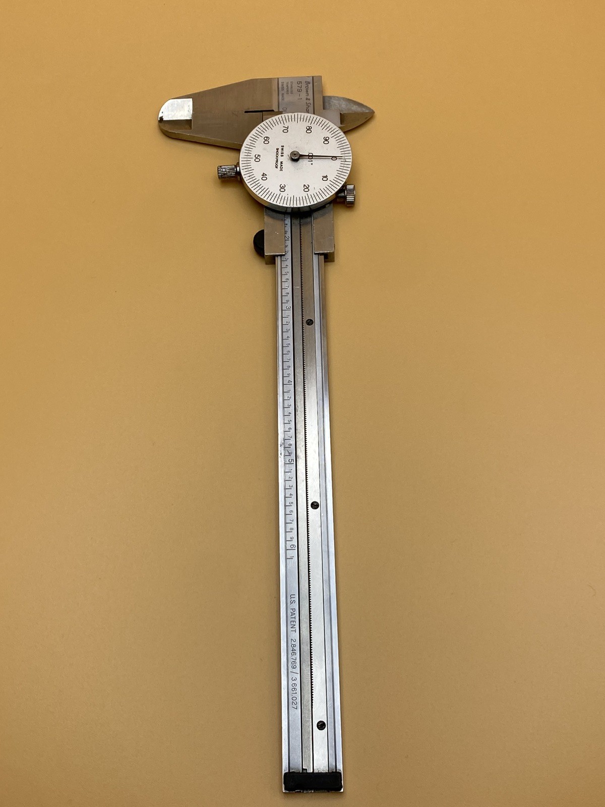 Brown & Sharpe 579-1 Dial Caliper 0 - 6" - Silver Swiss Made  Read