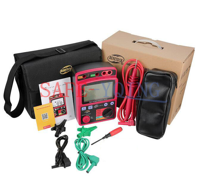 one New GM3125 Insulation Resistance Tester Meter  Ohm DAR PI High Voltage