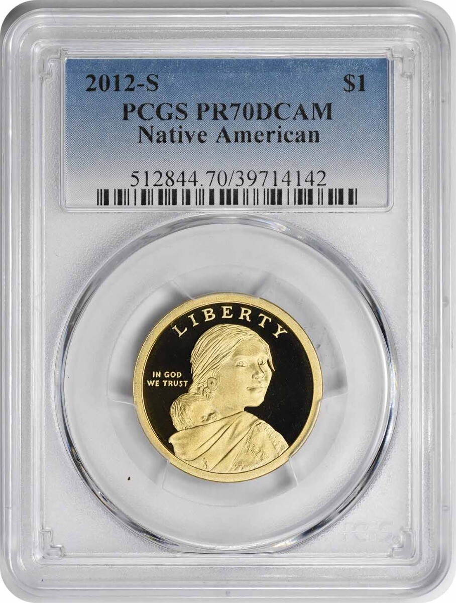 2012-S Sacagawea Native American Dollar PR70DCAM PCGS Proof 70 Deep Cameo