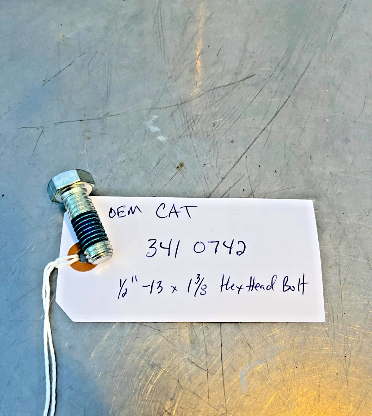 341-0742  GENUINE OEM  CAT  Hex Head BOLT  QTY of 3 BOLTS  Caterpillar  3410742