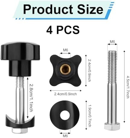 4 Sets Rollator Walker Replacement Knobs, Universal Replacement Arm Adjustment K