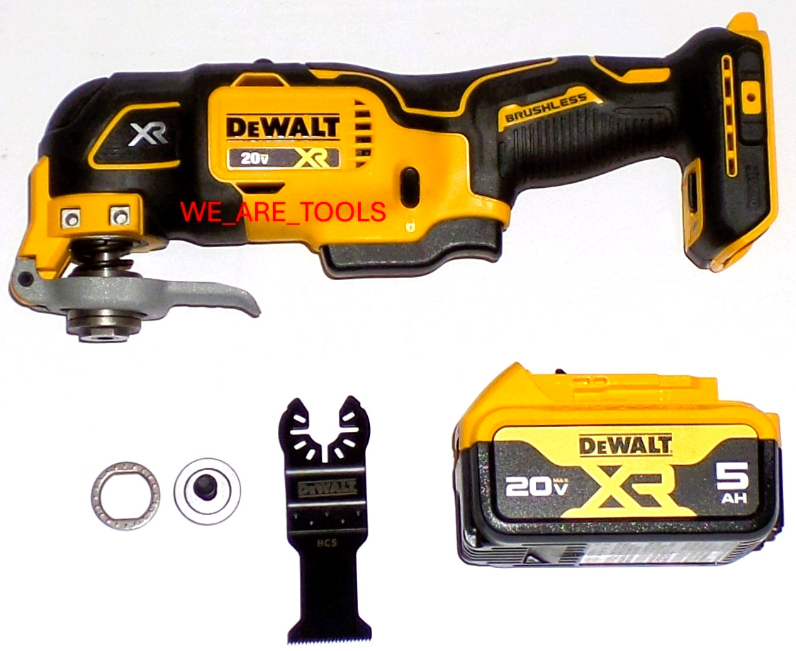 Dewalt DCS356 20V Oscillating MultiTool,  1) DCB205 5.0 AH Battery, 1 Blade