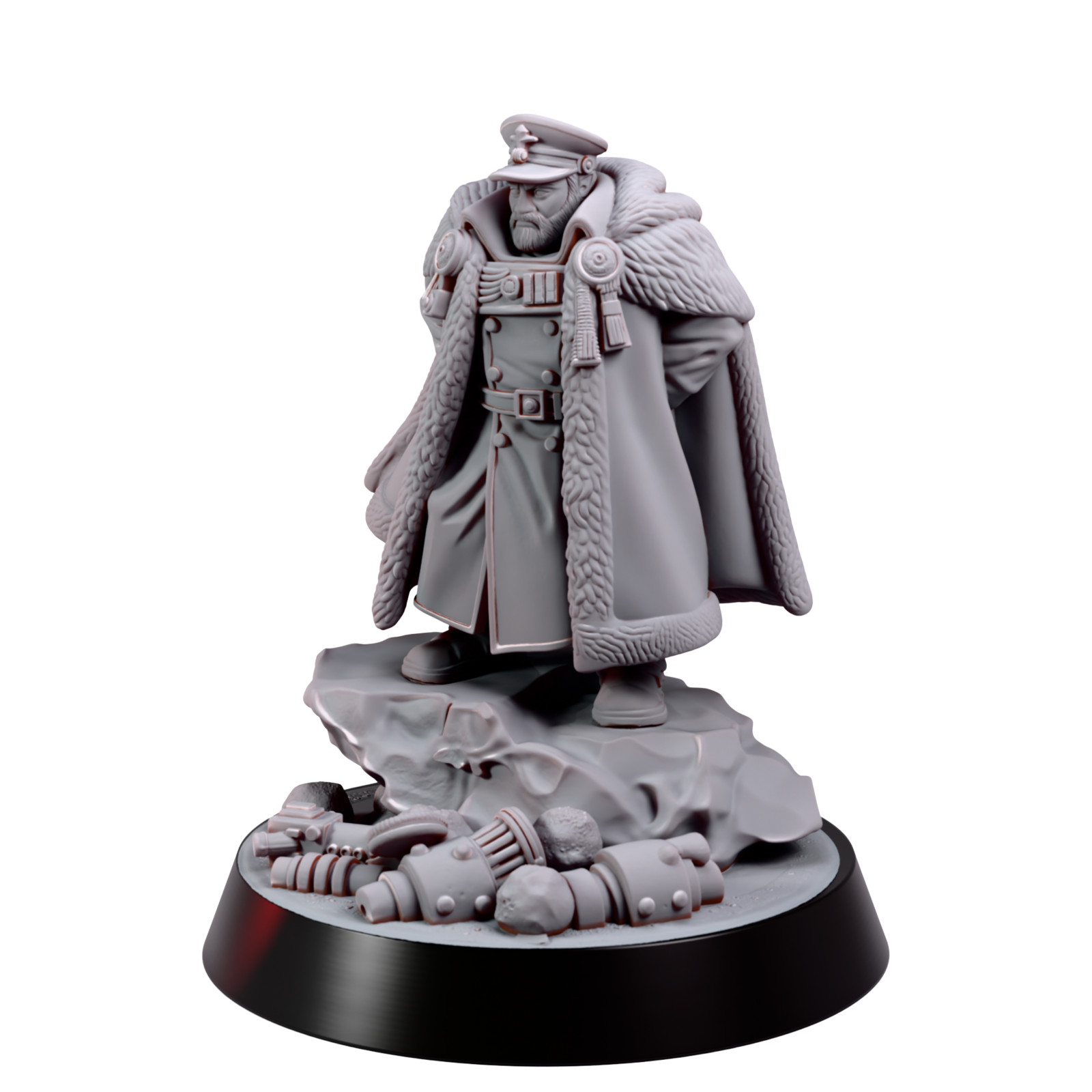 Grimdark Commissar General - Tabletop Sci Fi Proxy Wargaming Miniature