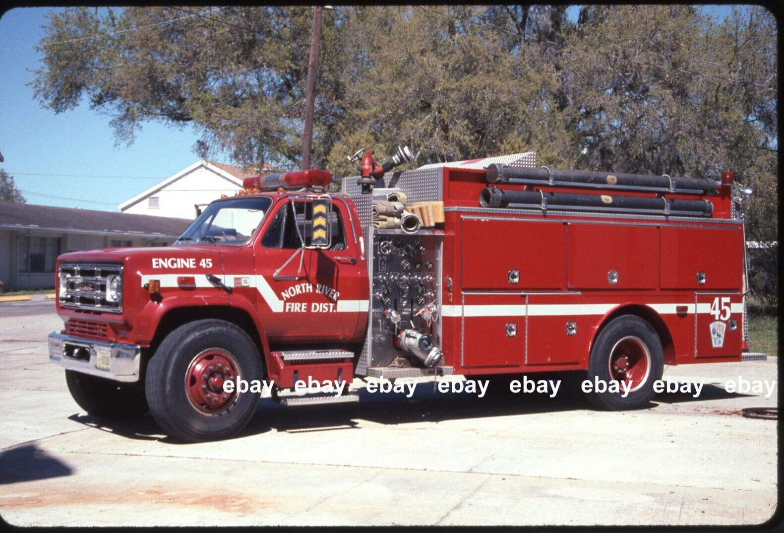 North River Fire Dist Ellenton FL 1985 GMC Emergency One Fire Apparatus Slide