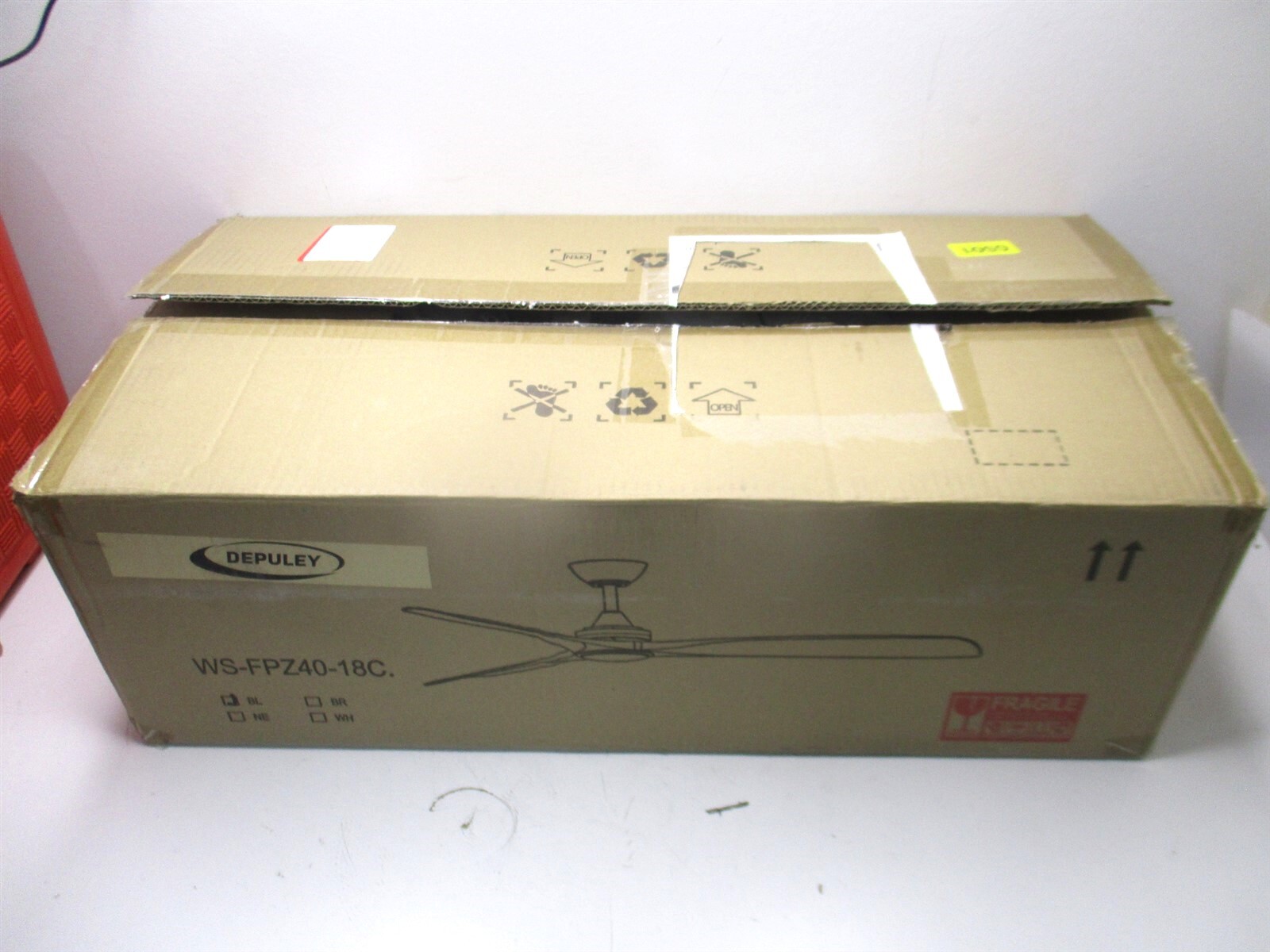 Depuley 52" Matte Black Remote Ceiling Fan with Lights for Bedroom/Living Room