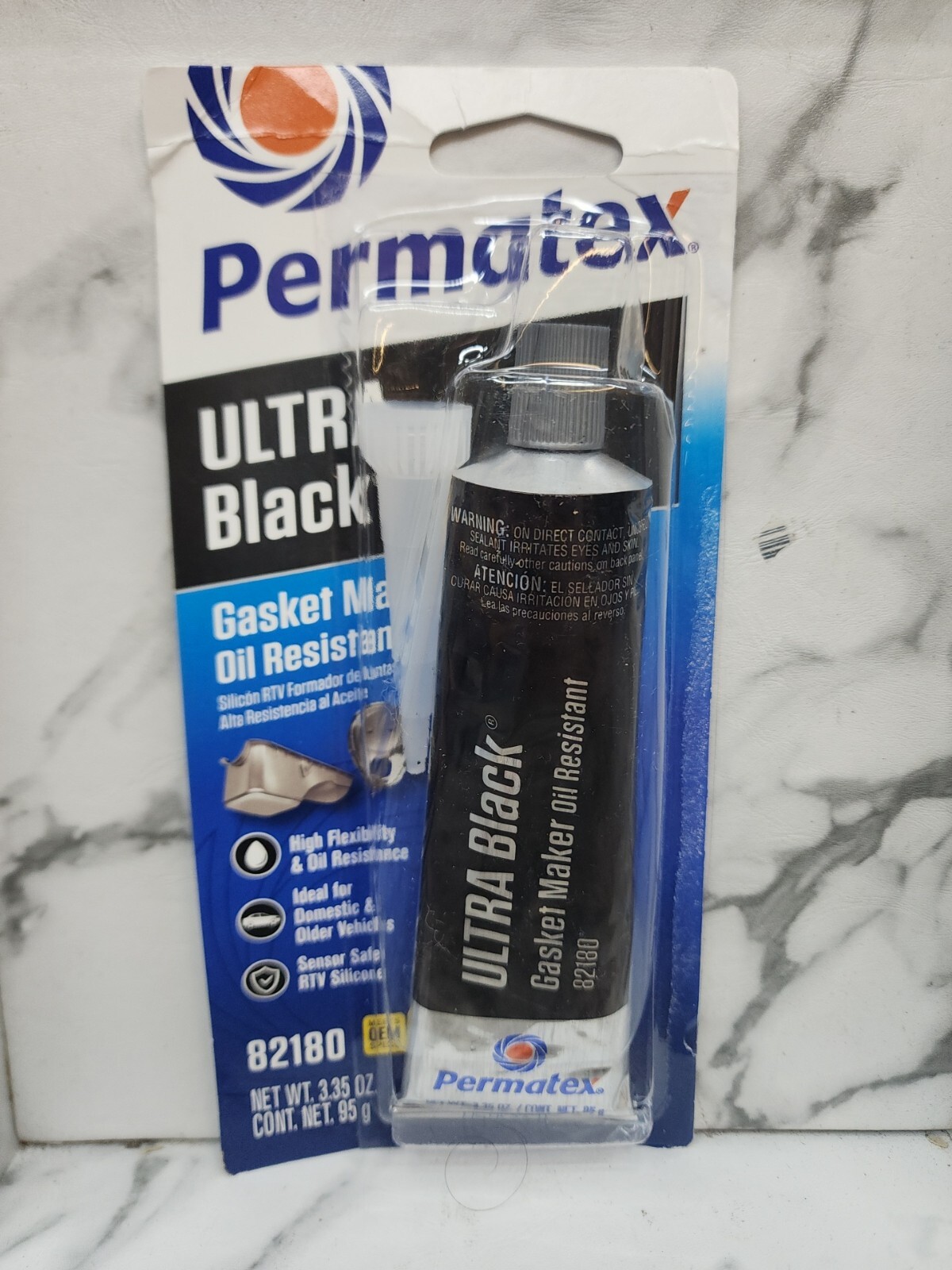 Permatex Maximum Oil Resistance RTV Silicone Gasket Ultra Black 3.35 oz 82180