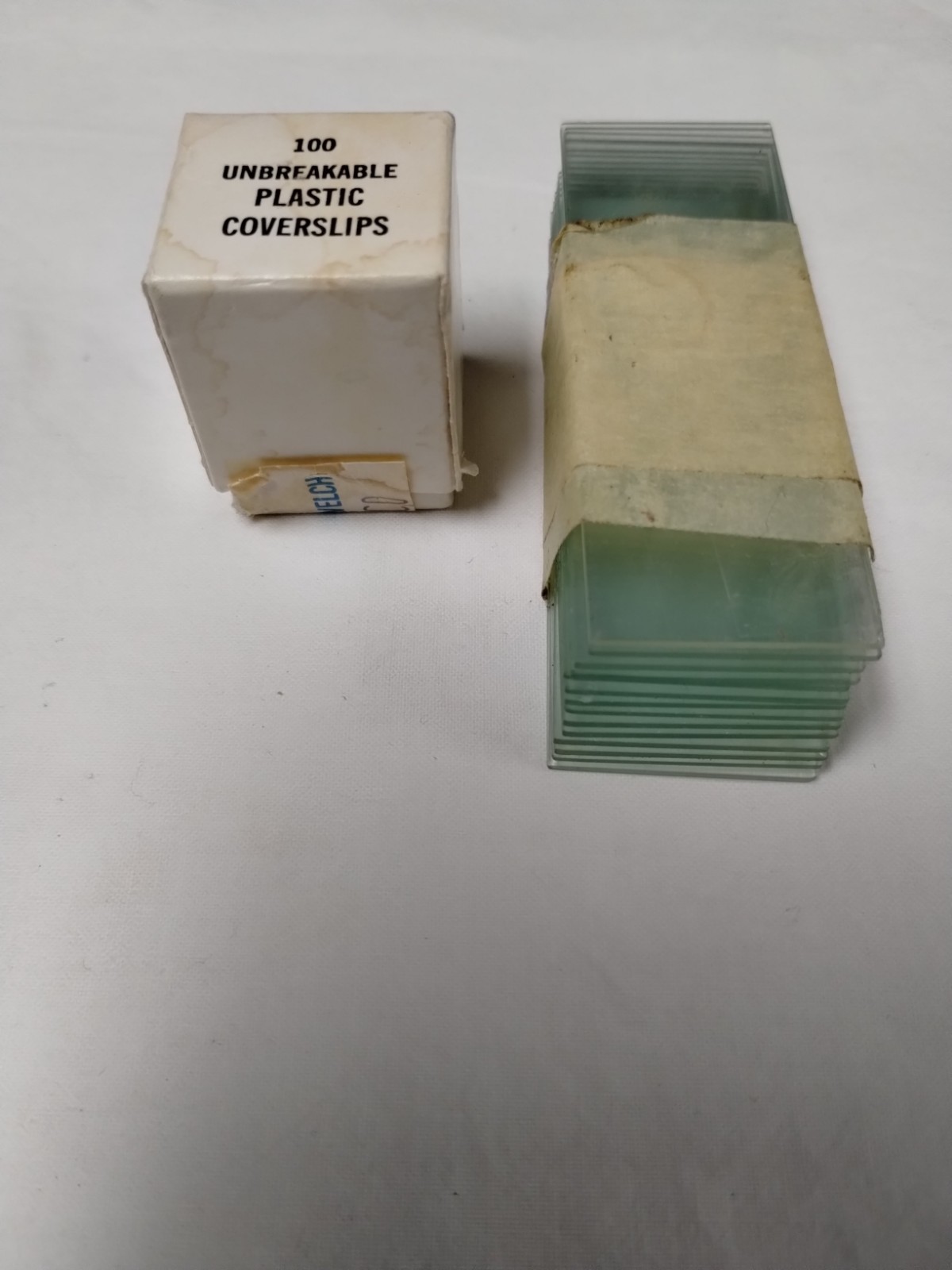 14 - Microscope Slides & 100 Plastic Cover Slips For A Science Lab or Hobbyists