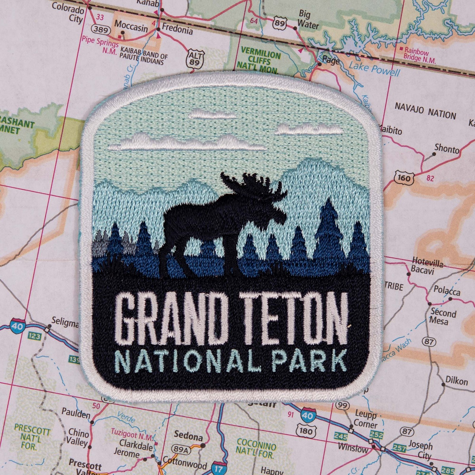 Grand Teton Iron on Travel Patch - Great Souvenir or Gift for travellers