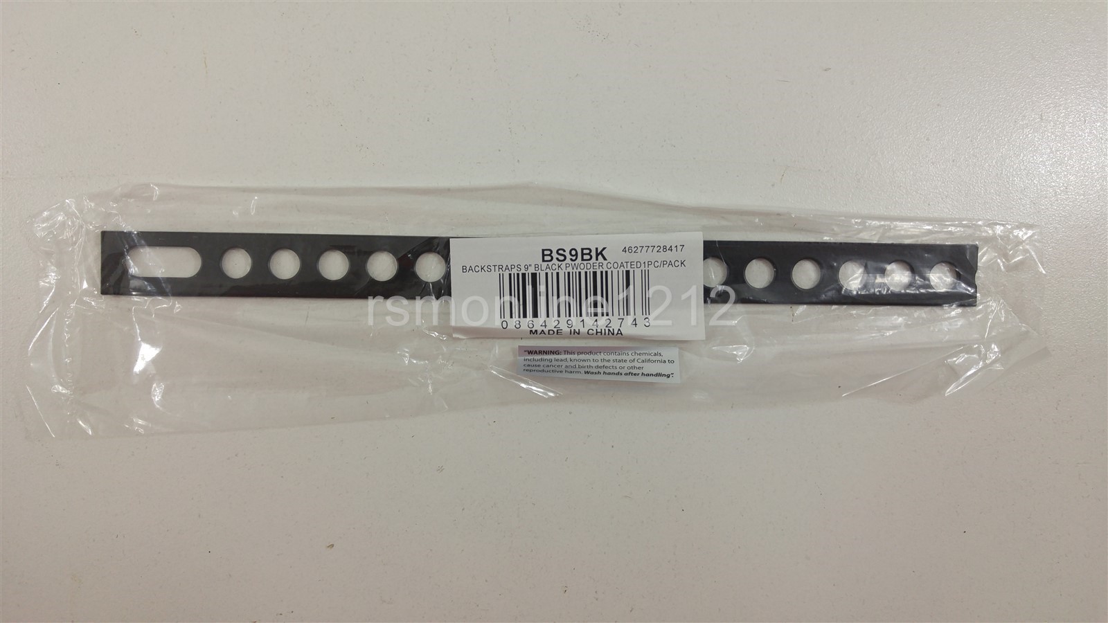 9 inch Car Stereo Door Lock Secure Universal Back Strap Mounting Bracket - Black