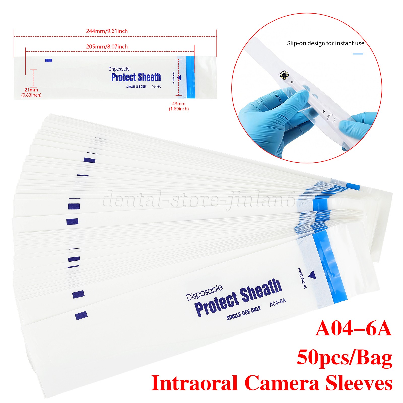 Intraoral Intra Oral Camera Protective Sleeve Sheath Cover Disposable A04-6A