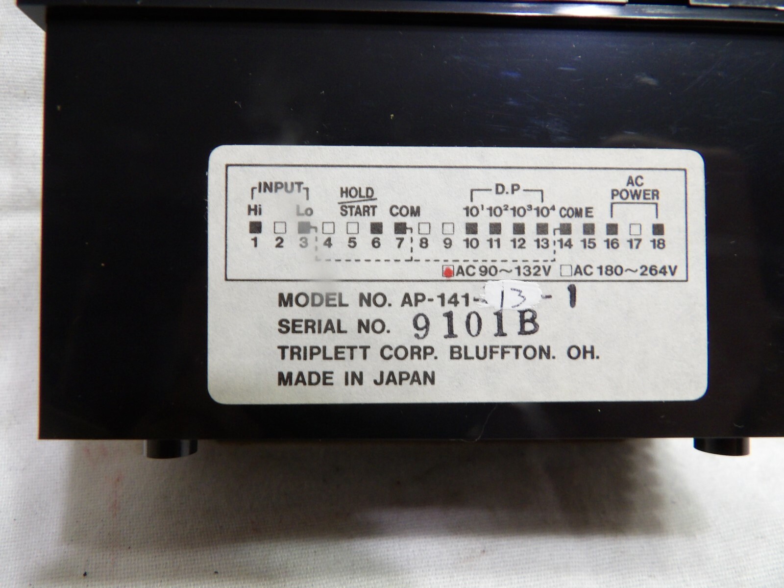 Triplett AP-141-13-1 Panel Meter