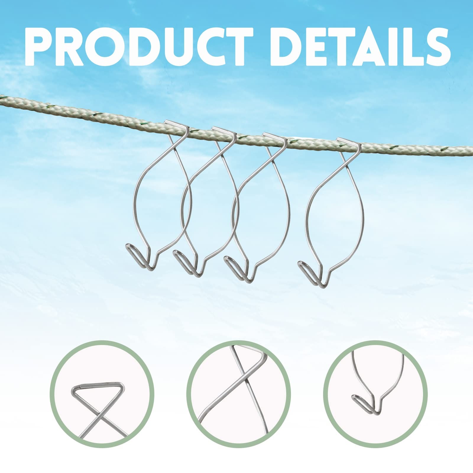 60 PCS Drop Ceiling Grid Hook Clips TBar Hanger Hanging Office Party Decor